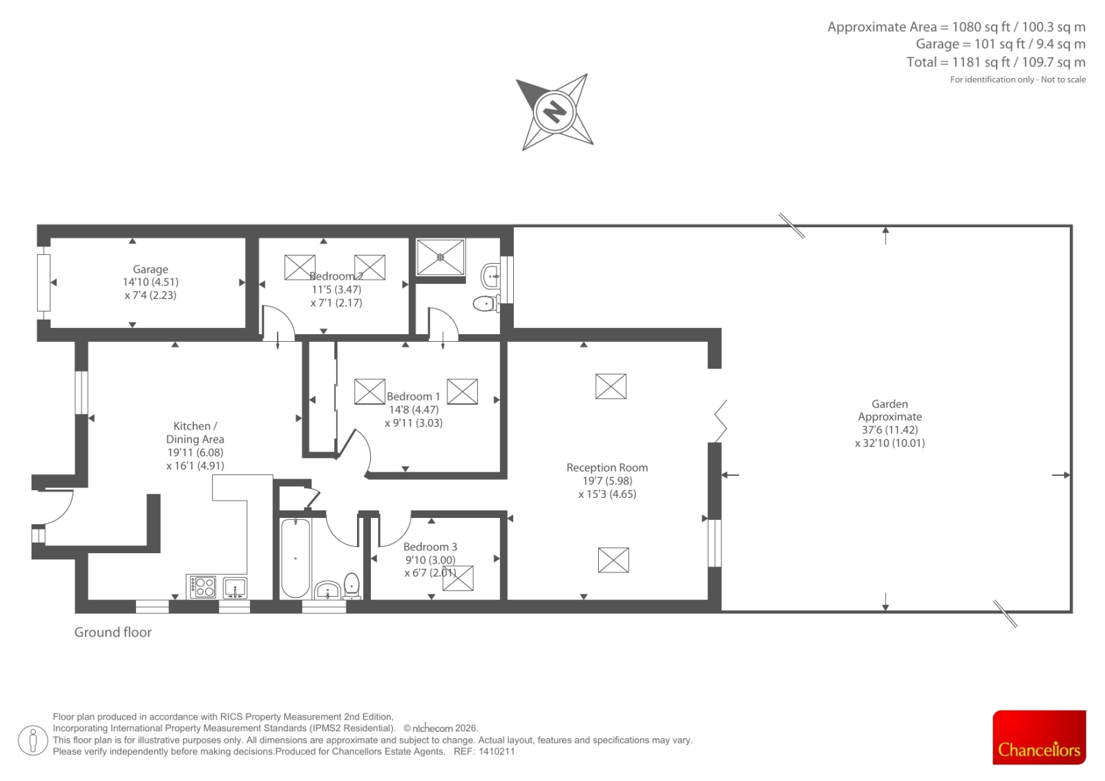33 HARDWICK AVENUE, Hardwick Avenue, Kidlington floorplan