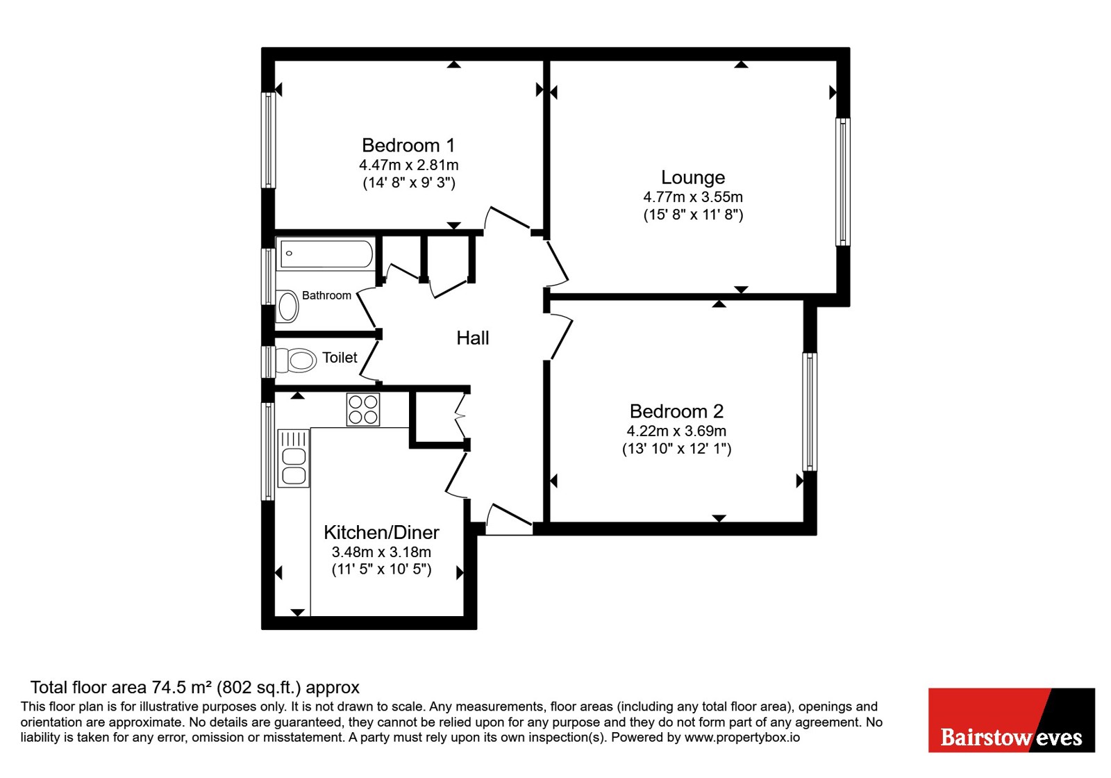 16 Trenholme Court,, Beechwood Road, Surrey floorplan
