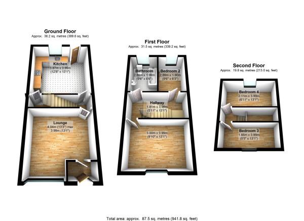 4 Bedrooms Terraced house for sale in Aston Street, Bramley, Leeds LS13