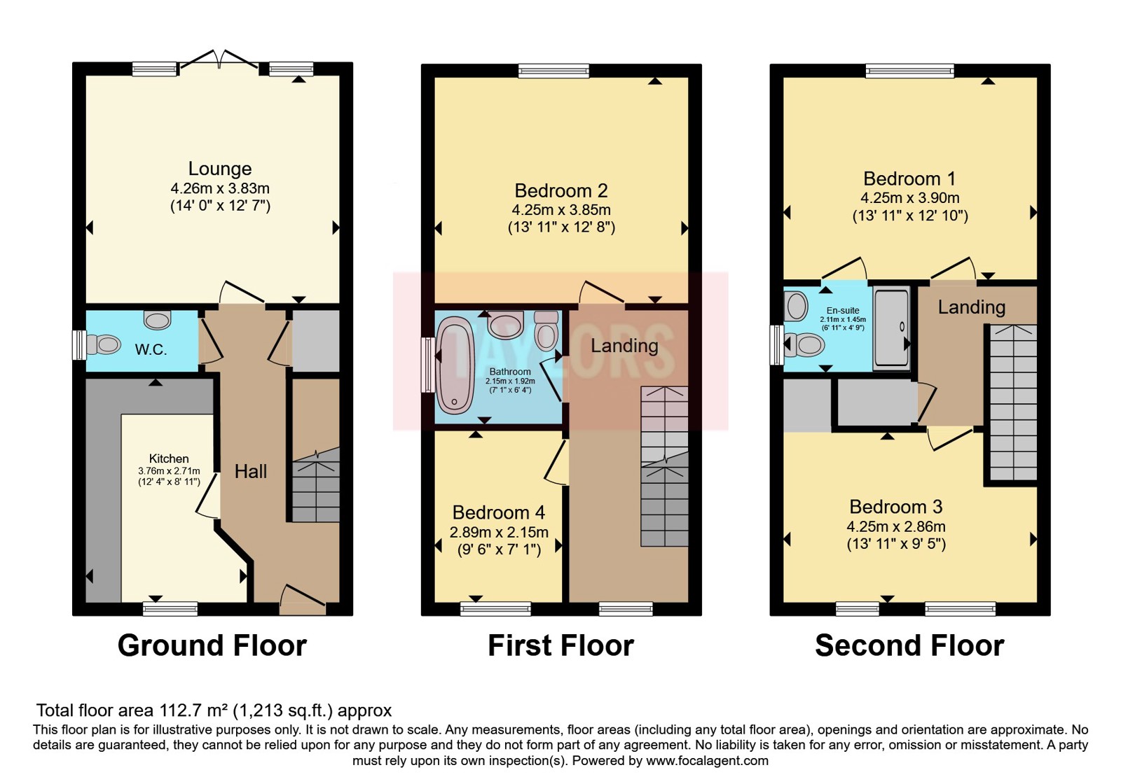 45, Buttercup Crescent, Bristol floorplan