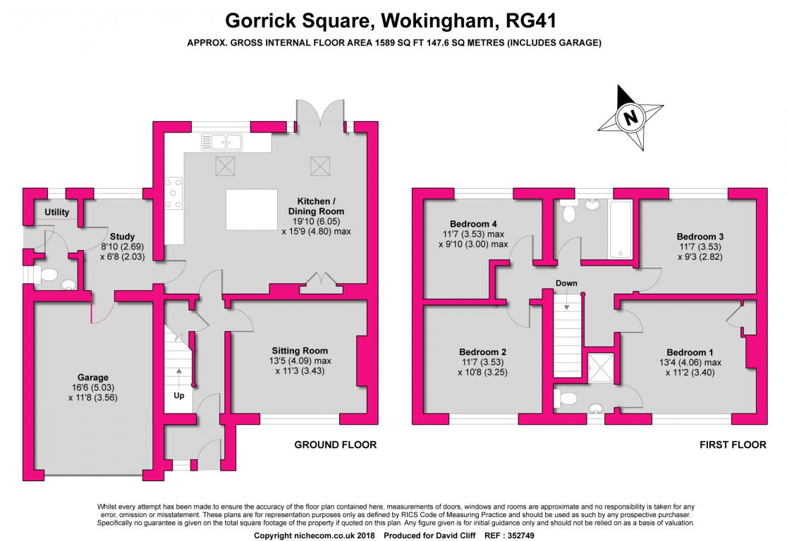 4 Bedrooms Semi-detached house for sale in Gorrick Square, Wokingham RG41