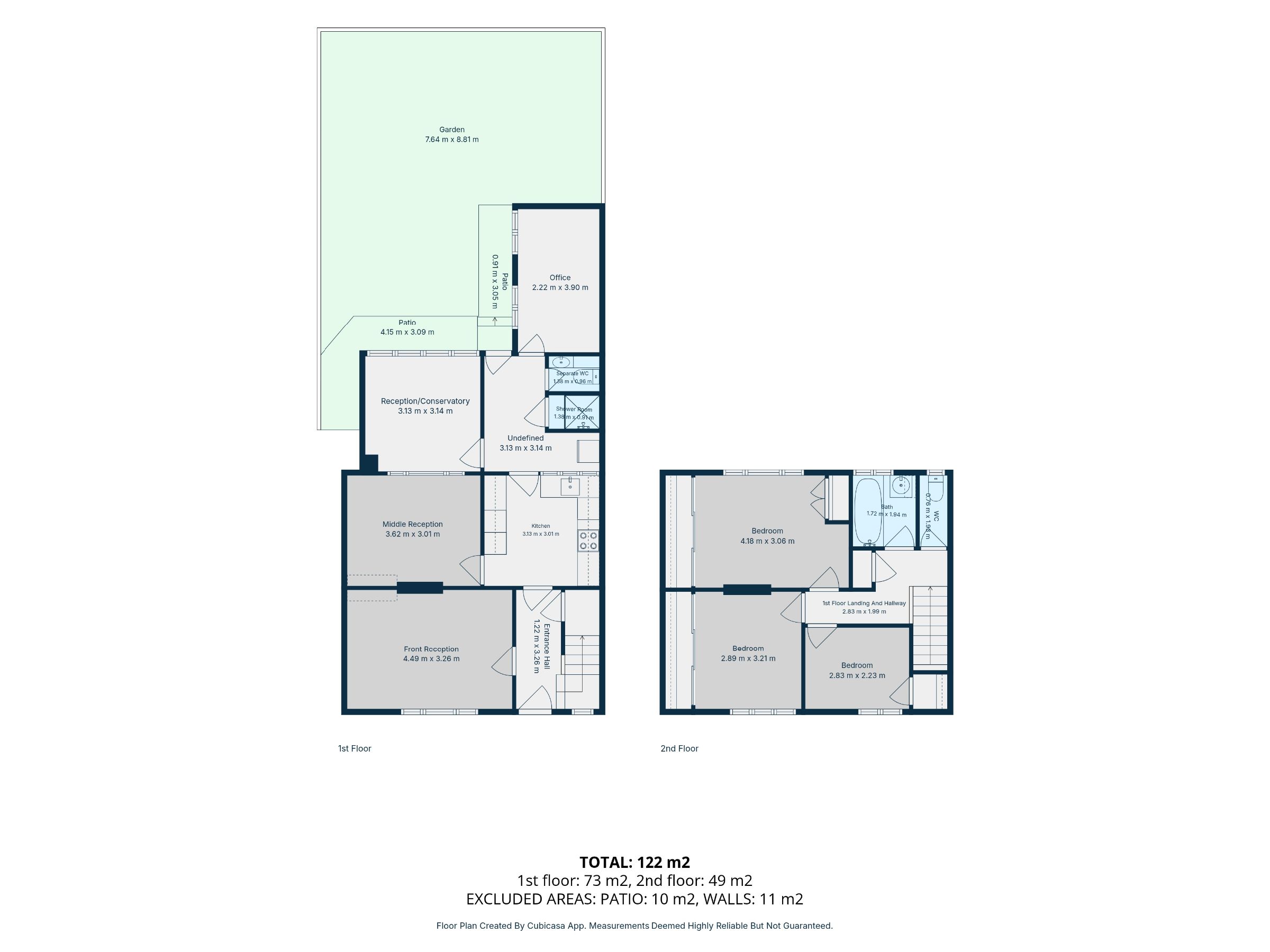 82 Graham Road, London floorplan