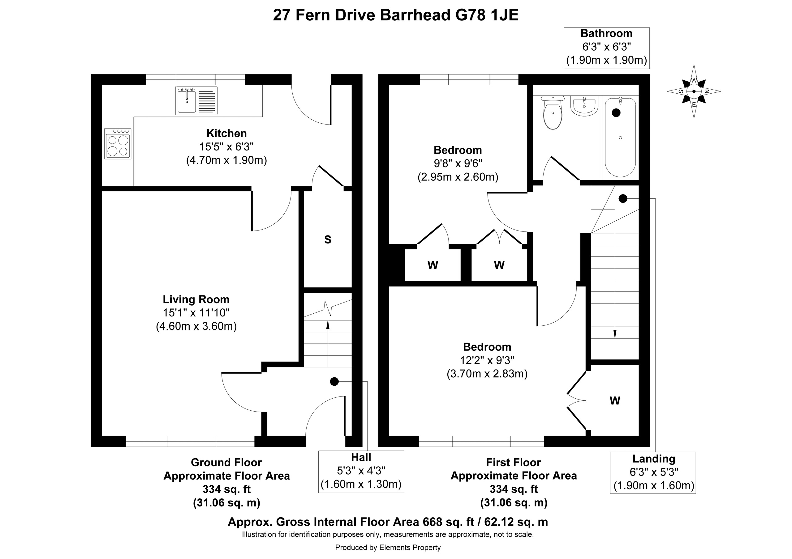 27 Fern Drive, Glasgow floorplan