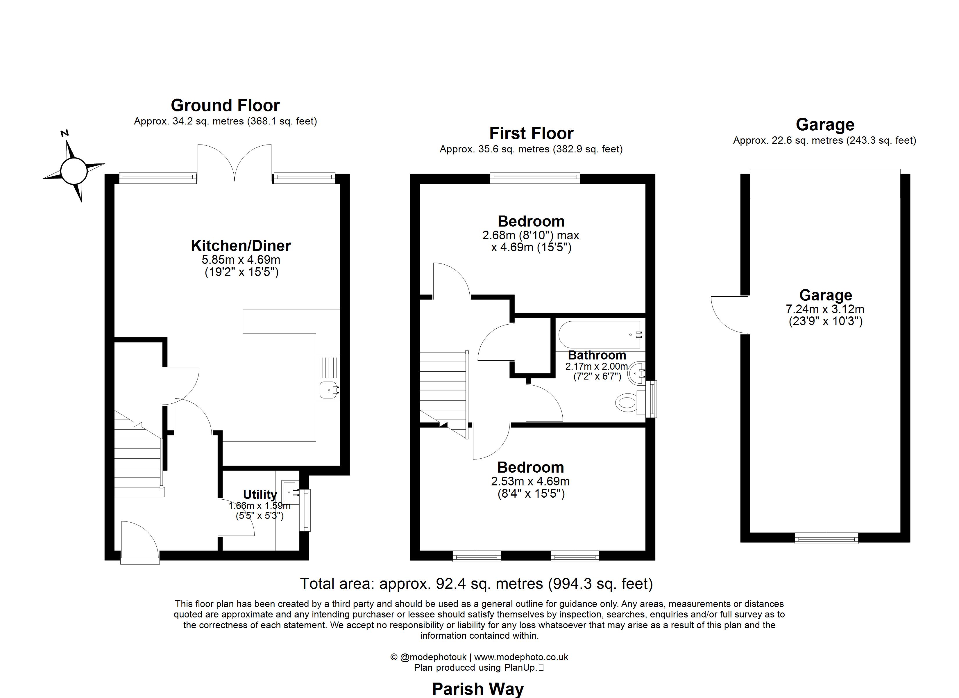 2, Parish Way, Bishop's Stortford floorplan