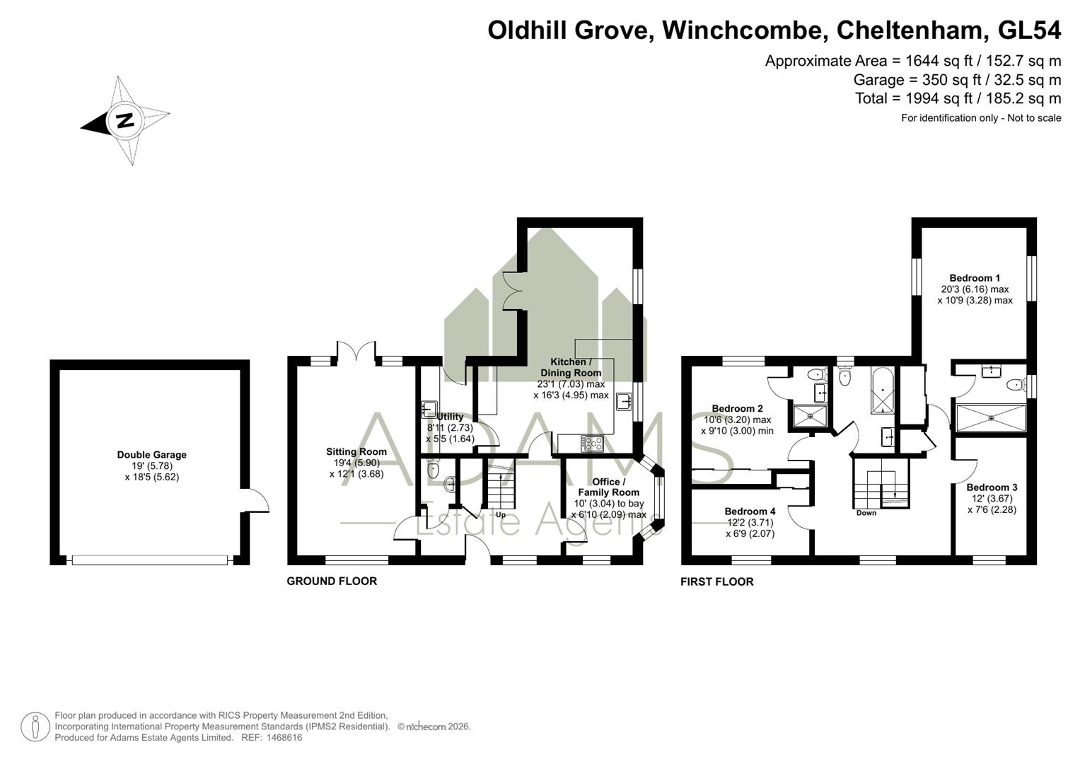 9, Oldhill Grove, Winchcombe floorplan