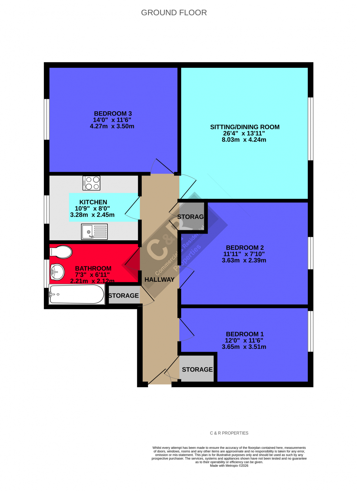 Flat 21, Reeves Court, Salford floorplan