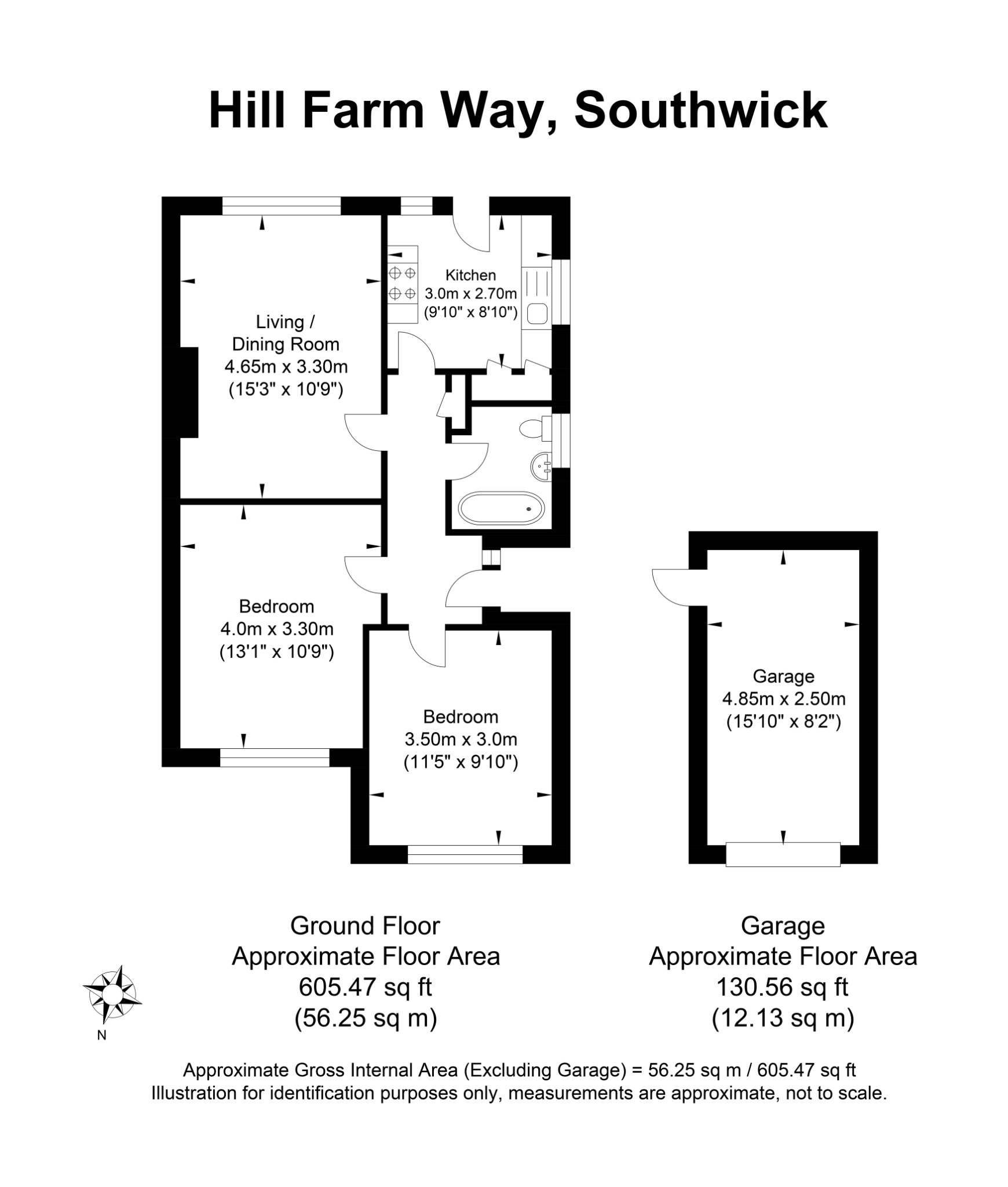26 Hill Farm Way, Southwick, West Sussex floorplan