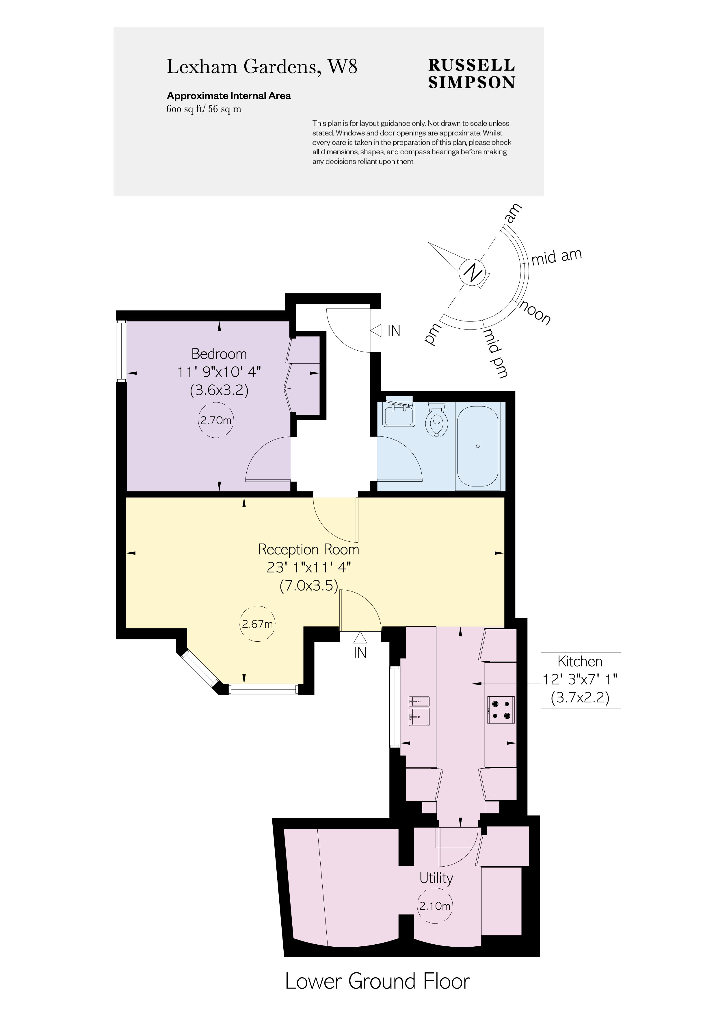 44A, Lexham Gardens, Kensington floorplan