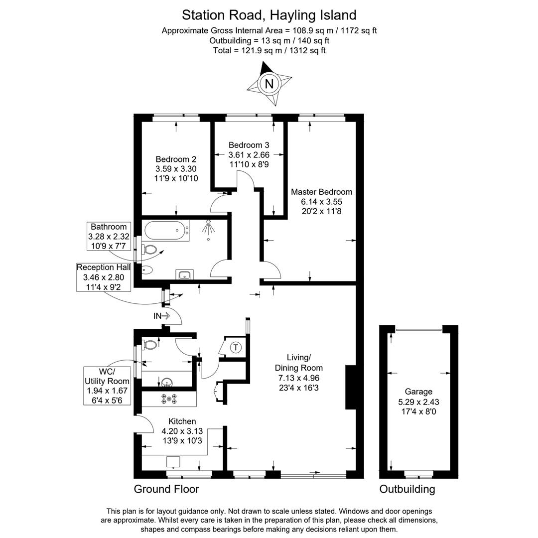 93, Station Road, Hayling Island floorplan