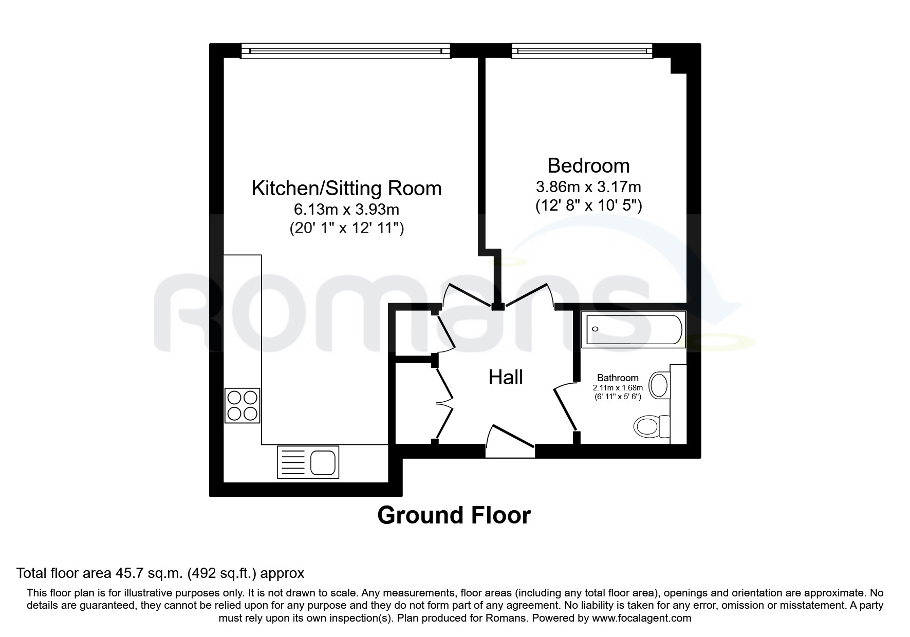 23, Compass Court, Cain Road floorplan