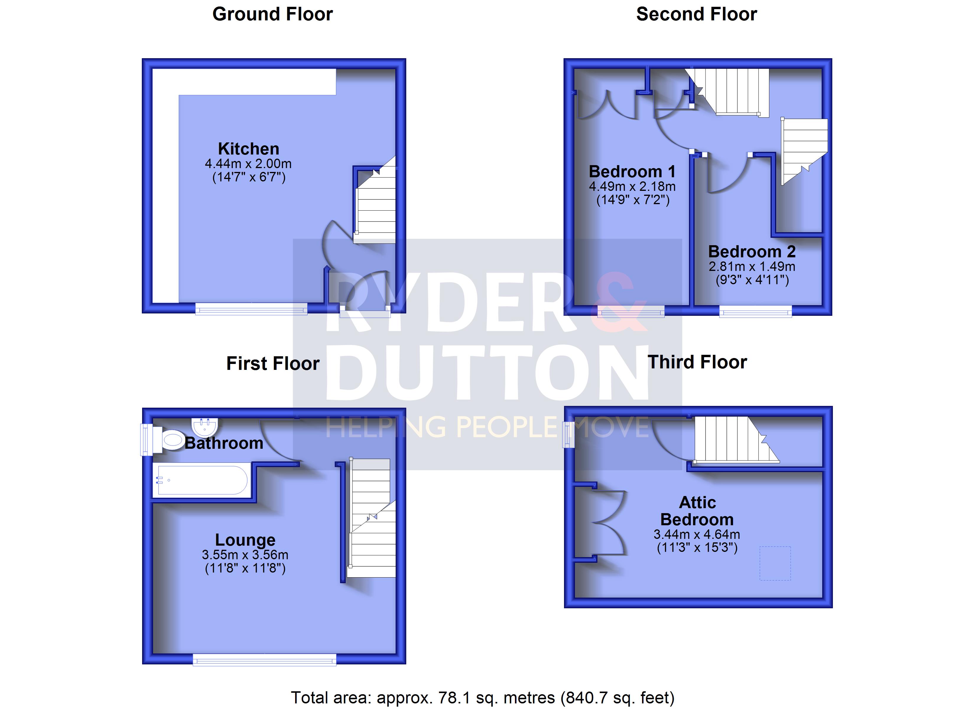 73, Totties Lane, West Yorkshire floorplan