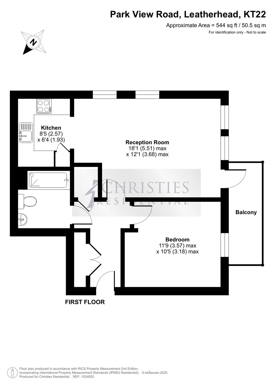Flat 8 Cedar House, Park View Road, LEATHERHEAD floorplan