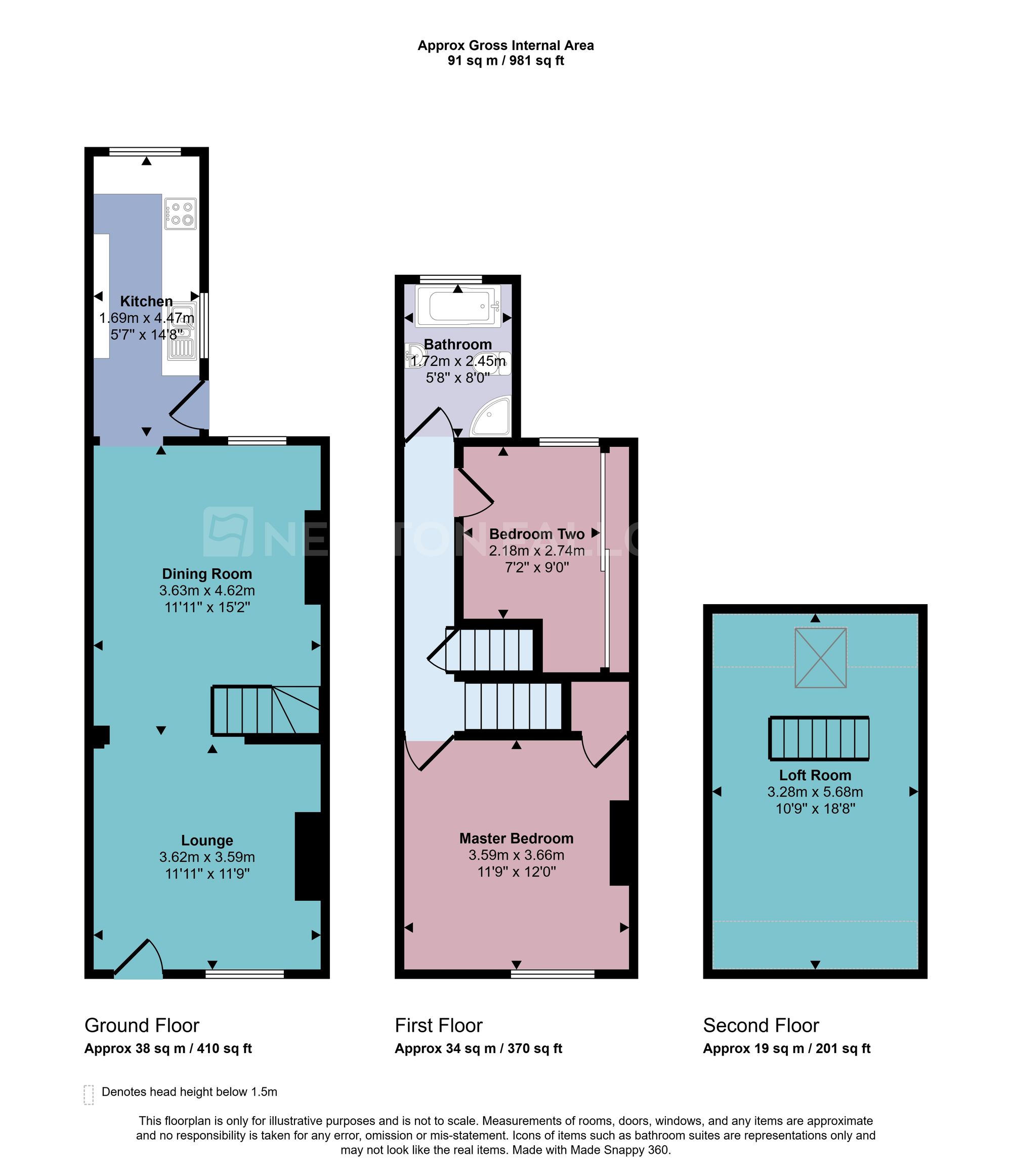 38 Grange Road, Ibstock floorplan
