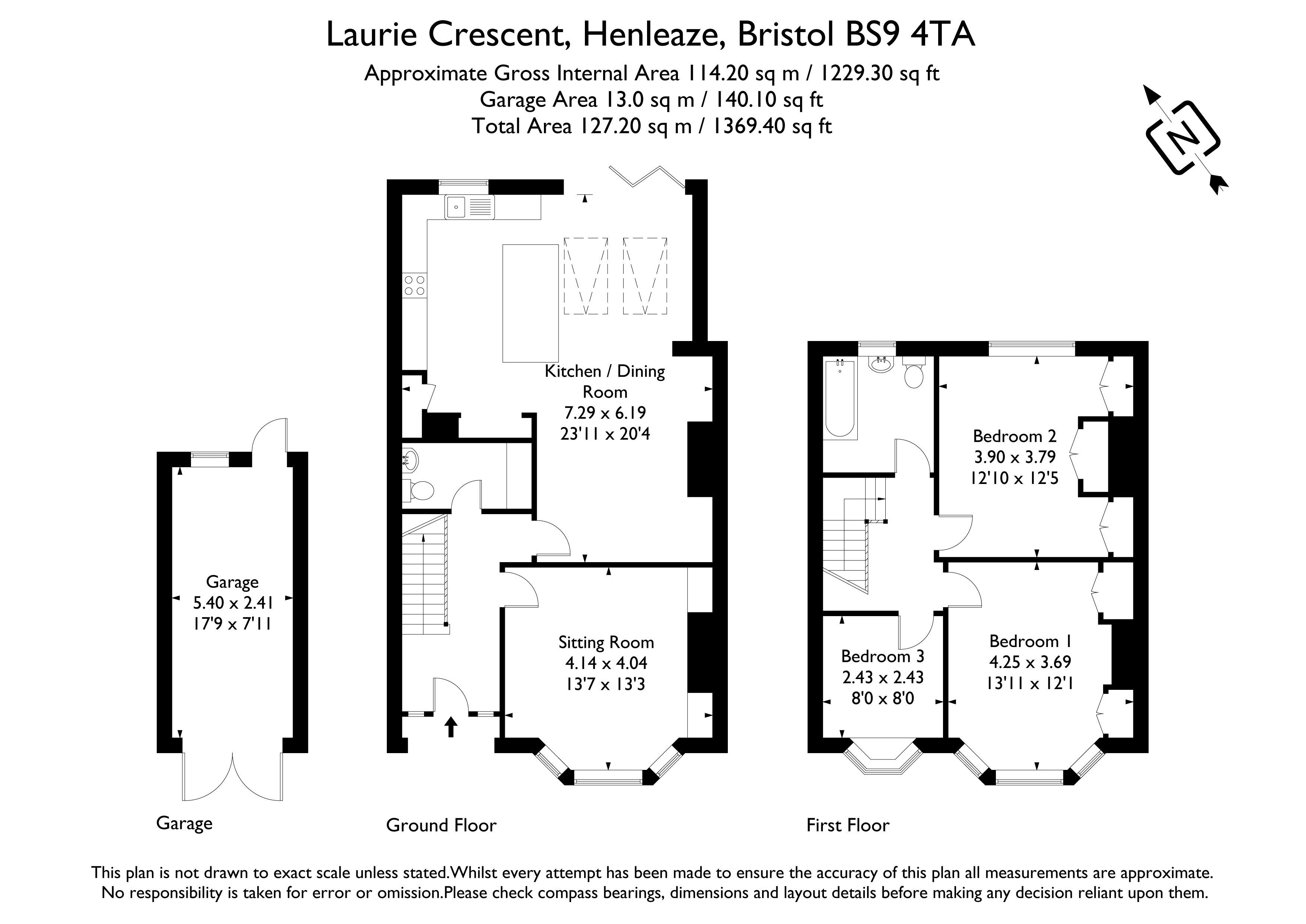 34, Laurie Crescent, Bristol floorplan