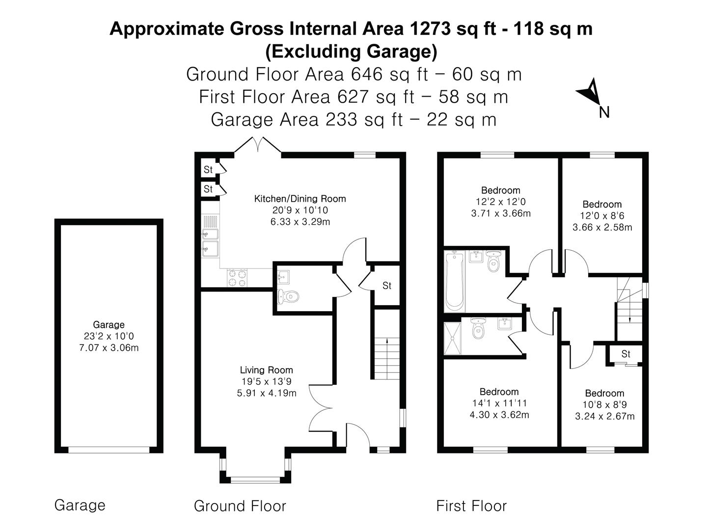 7, Sativus Close, Saffron Walden floorplan