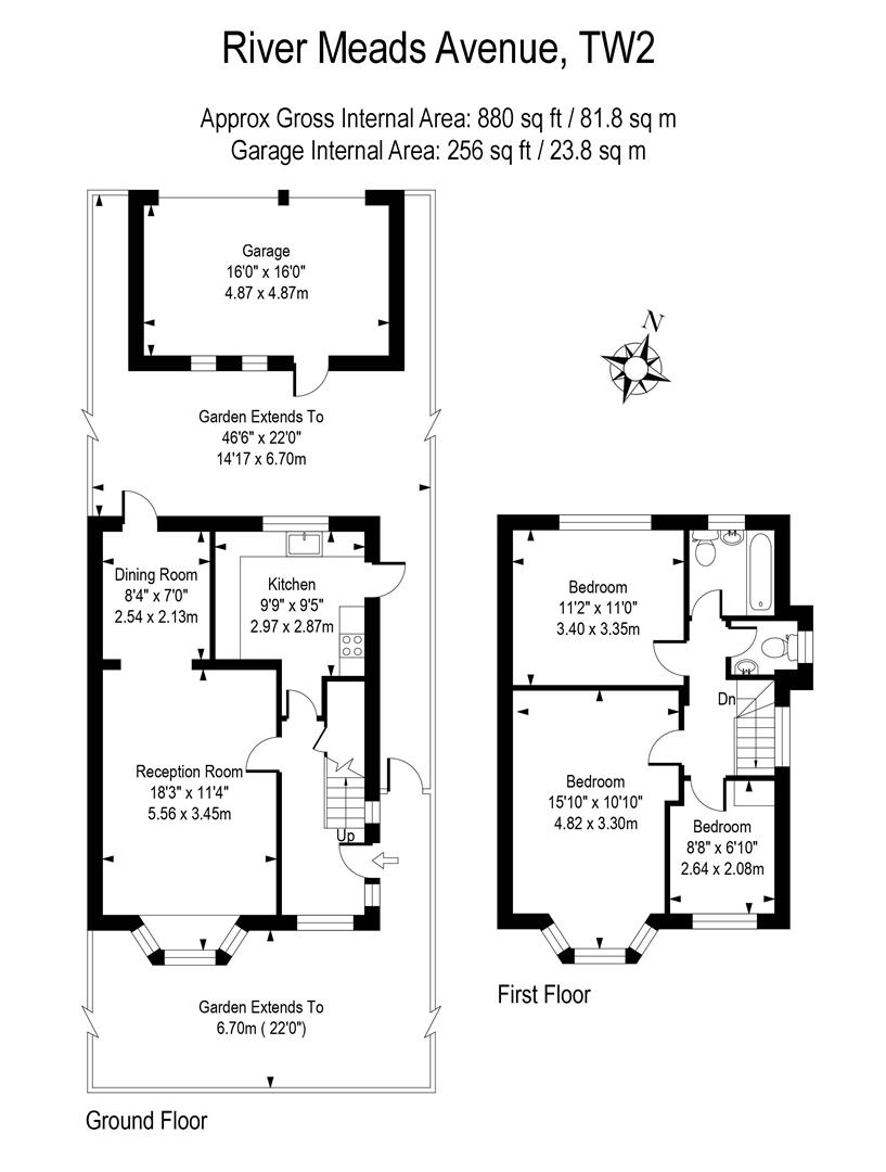 52, Rivermeads Avenue, Twickenham floorplan