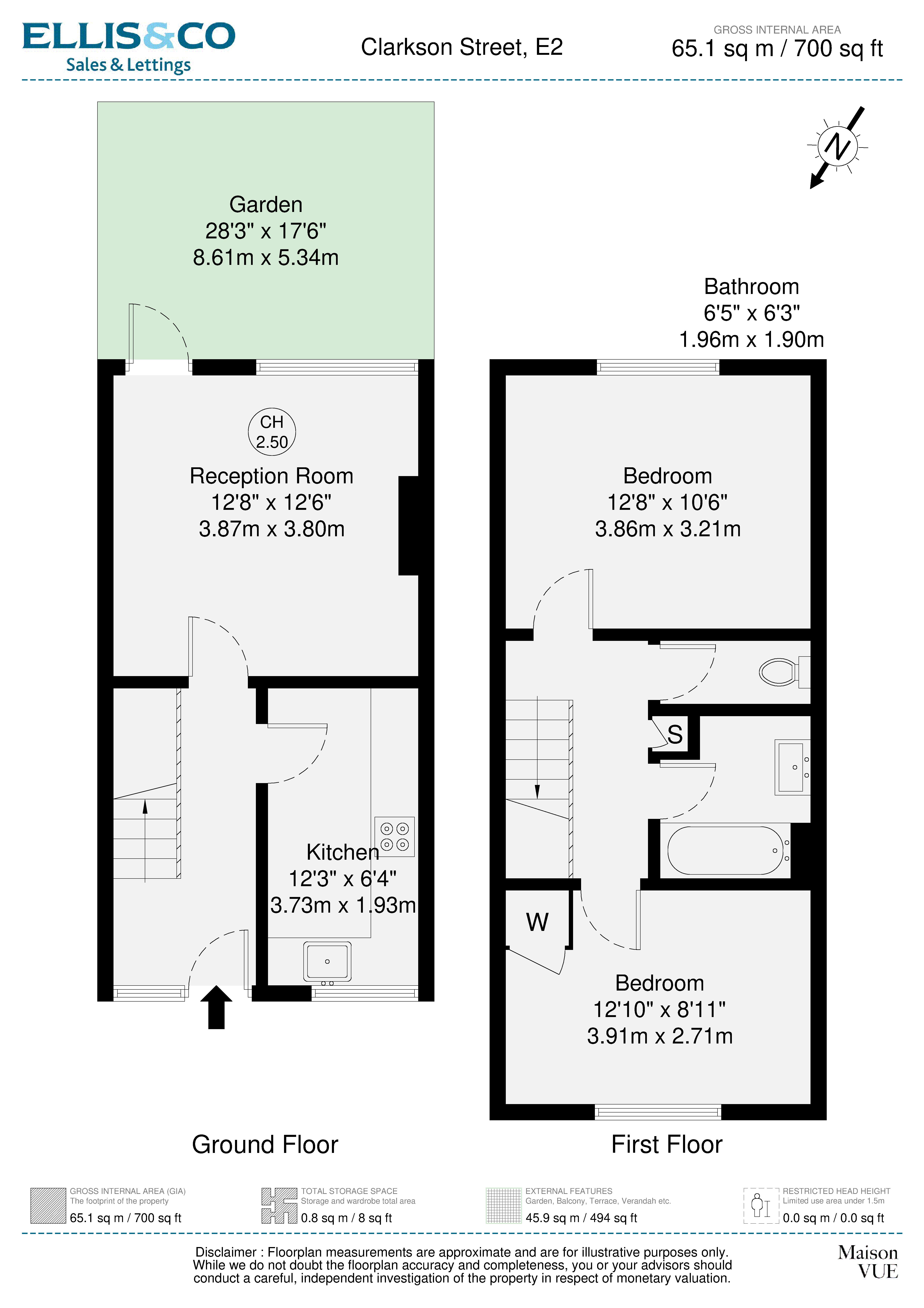 28, Clarkson Street, London floorplan