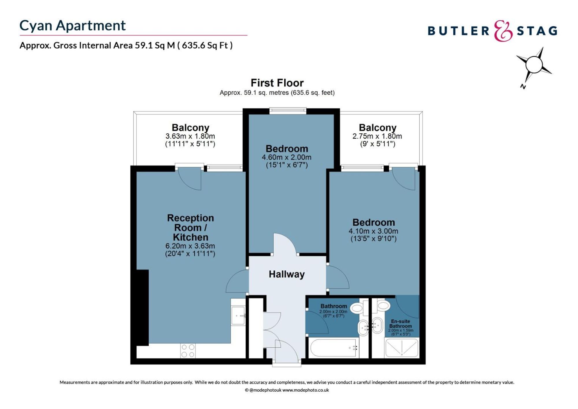 Flat 9, Cyan Apts, London floorplan