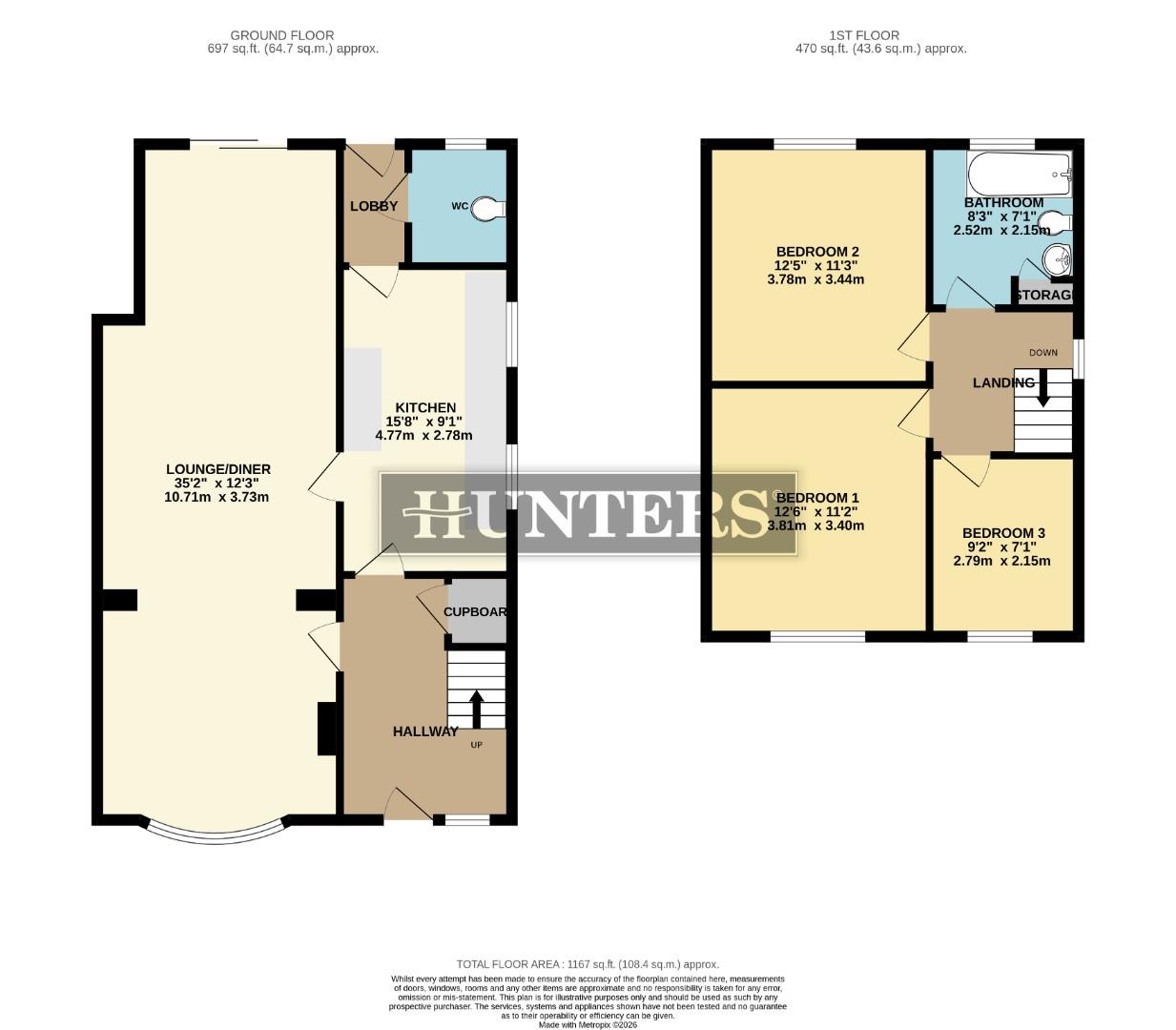 18, Parkin Road, Scunthorpe floorplan