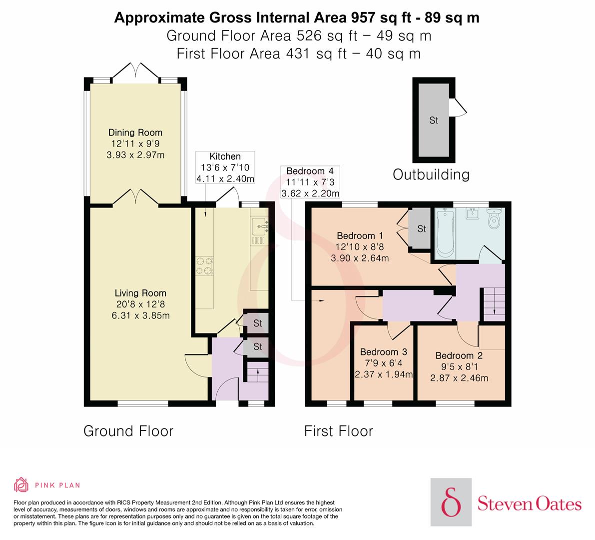 62, Burnett Square, Hertford floorplan