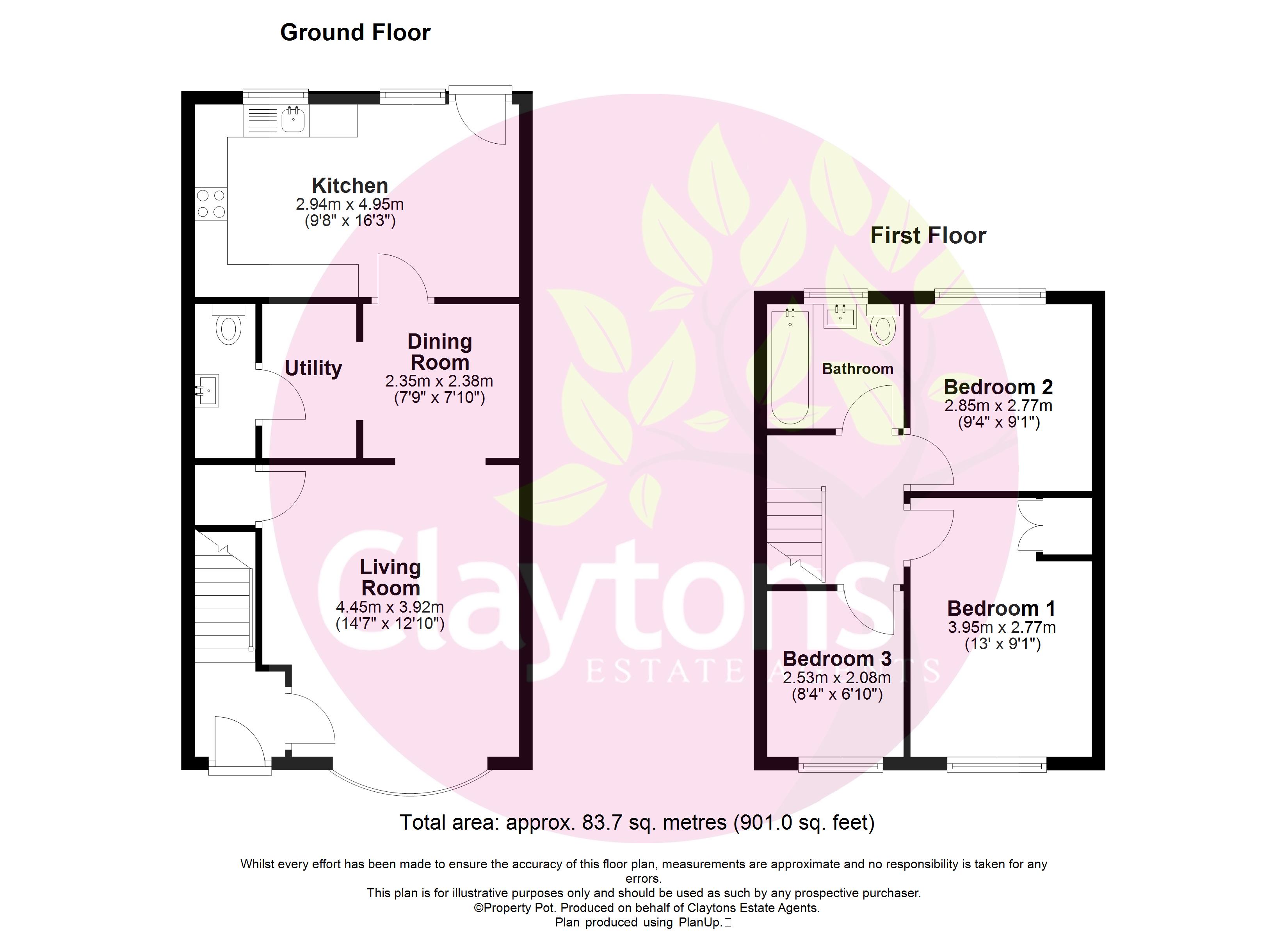 91, Lemonfield Drive, Watford floorplan