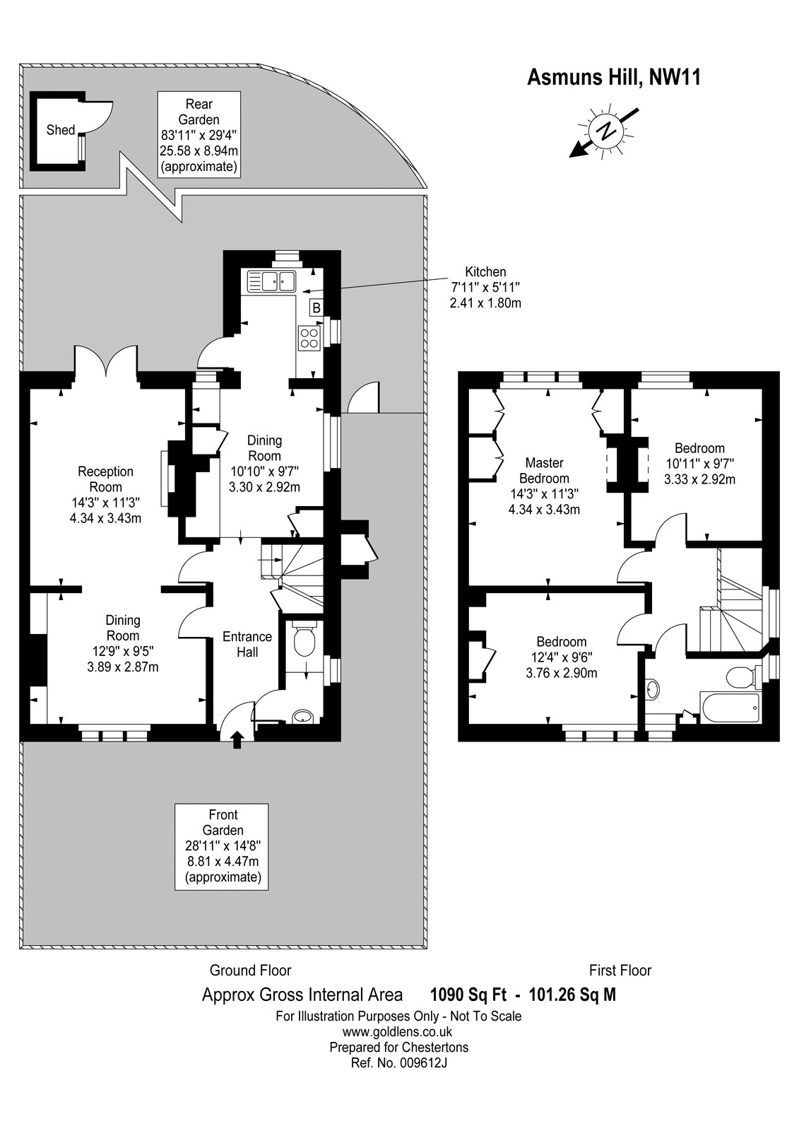 3 Bedrooms Semi-detached house to rent in Asmuns Hill, Temple Fortune Hill, London NW11