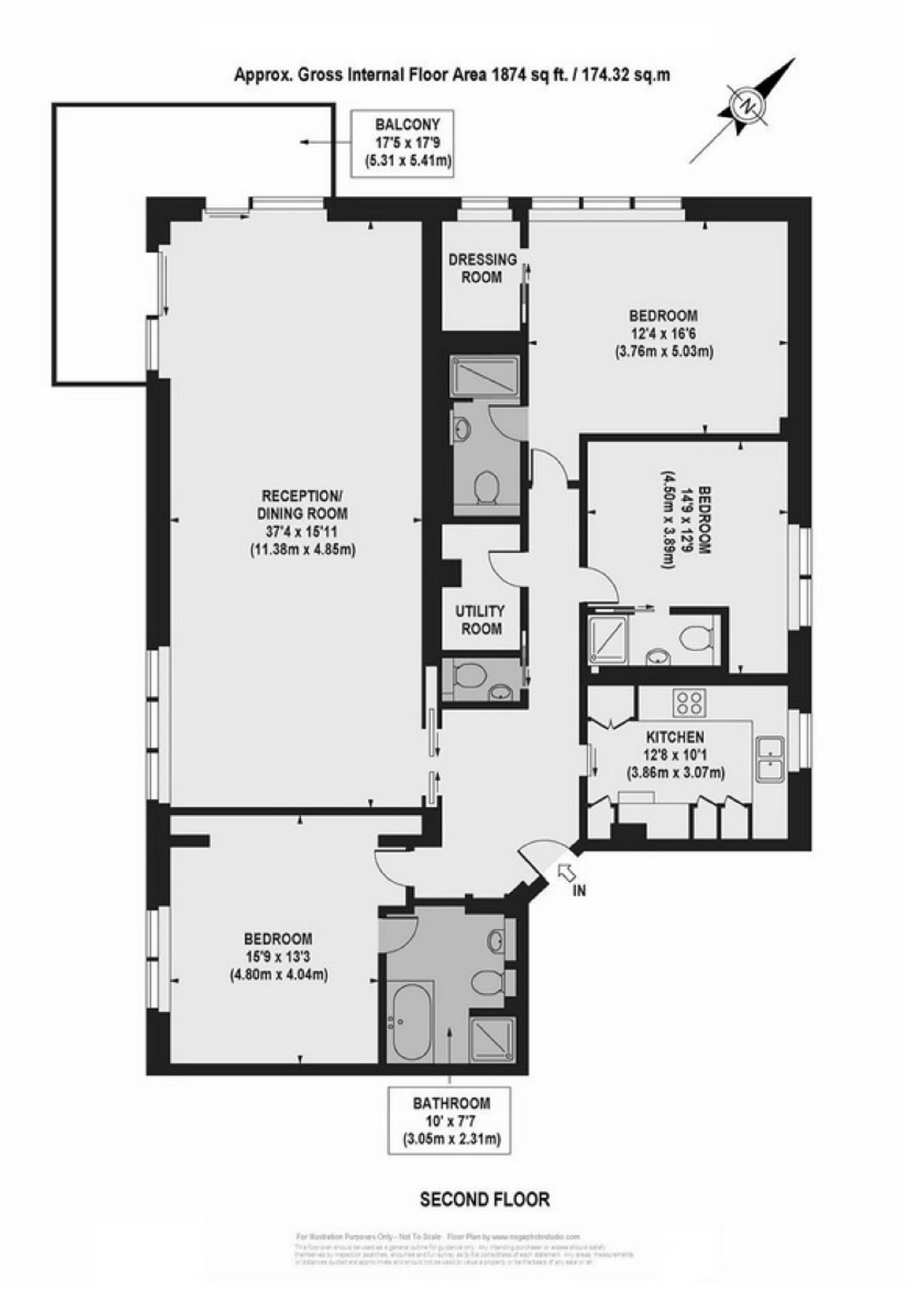21, Prince Regent Court, St John's Wood floorplan