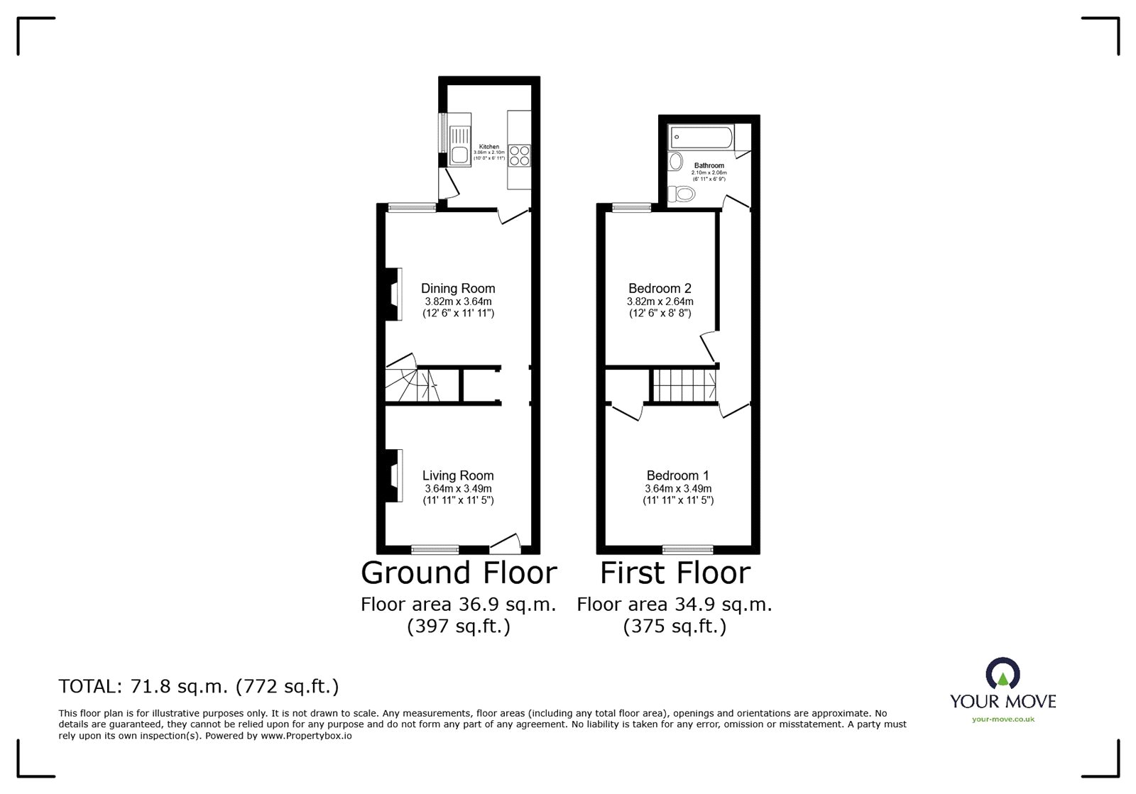 198, Main Street, Leicester floorplan