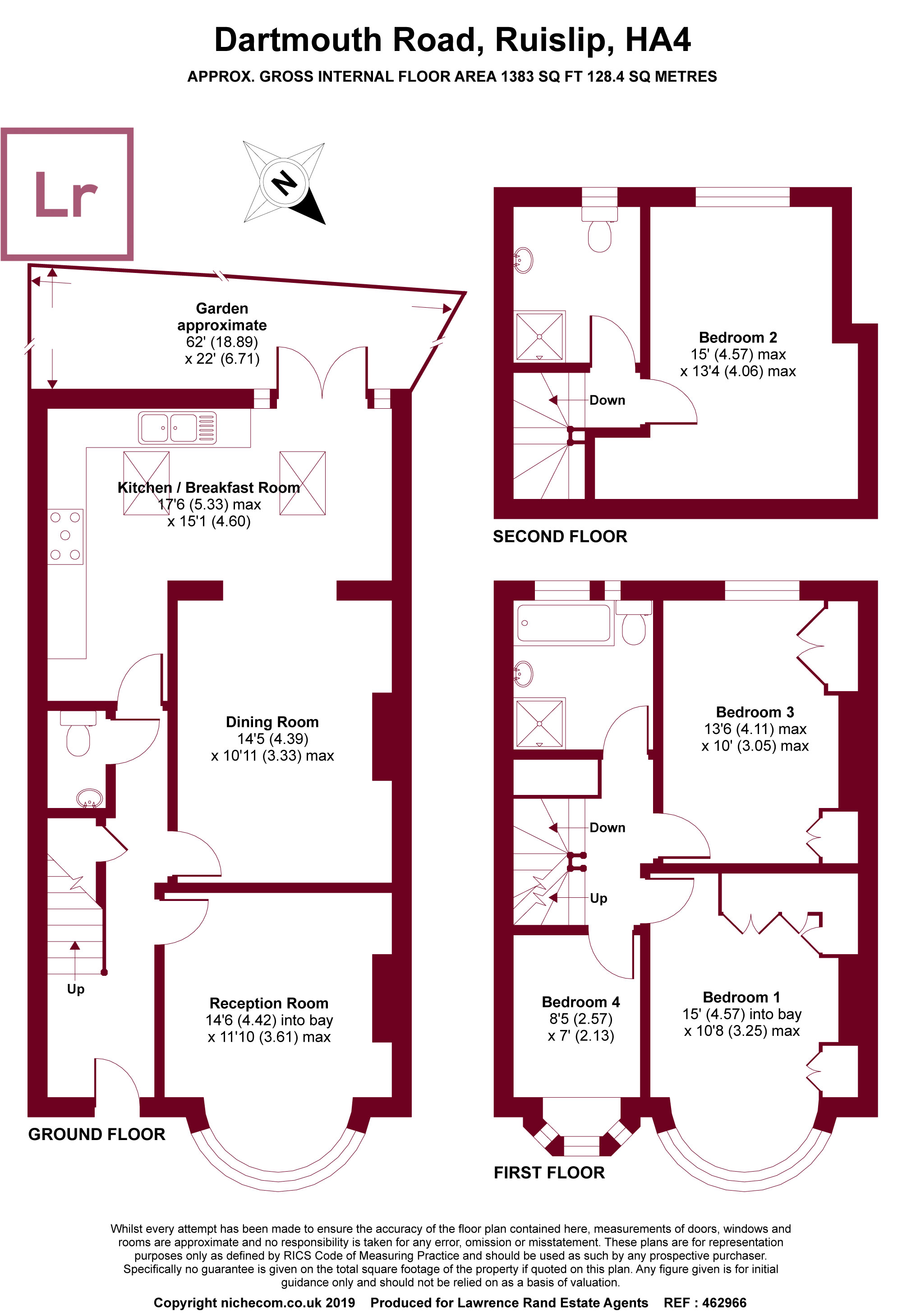 4 Bedrooms Terraced house for sale in Dartmouth Road, Ruislip, Middlesex HA4