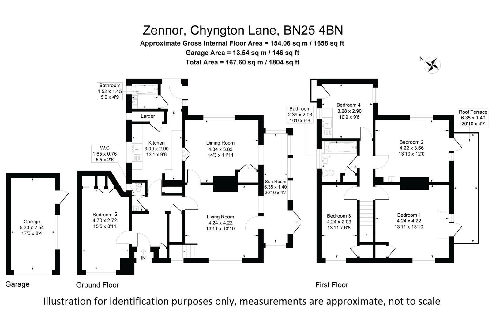 Zennor, Chyngton Lane, Seaford floorplan