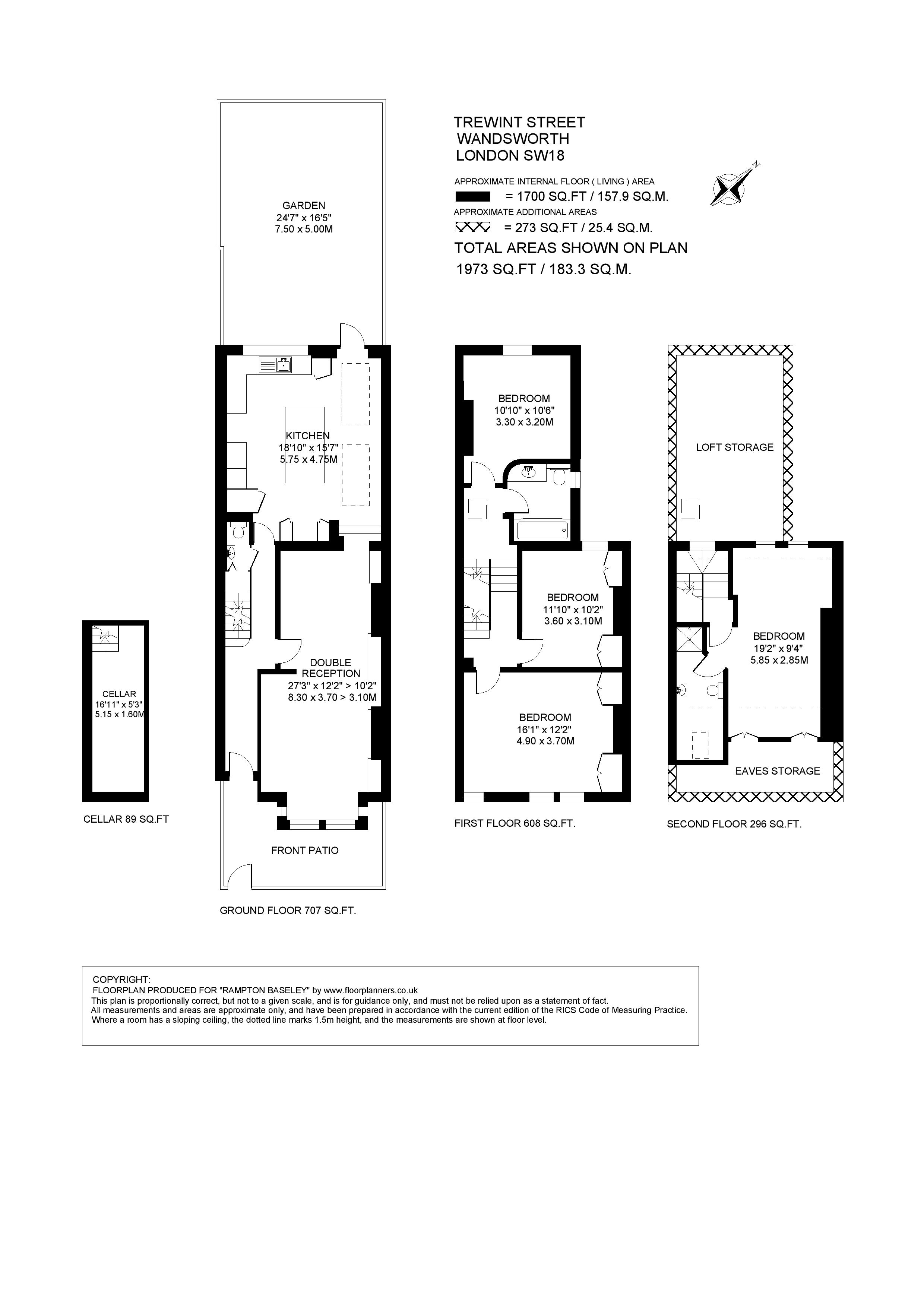 12, Trewint Street, London floorplan