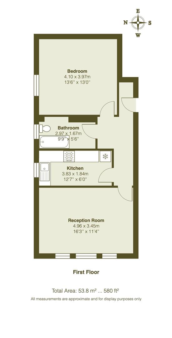 Flat A, 401-403, Hoe Street, Walthamstow floorplan