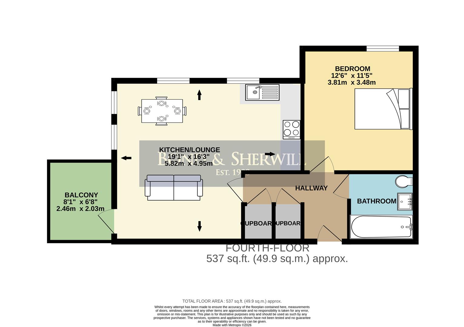 Flat 22, 31, Leaden Hill, Coulsdon floorplan