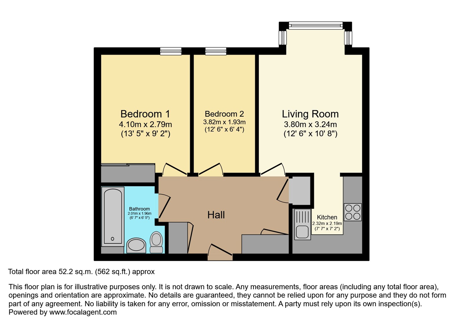 1, Oxford Court, Ansdell floorplan