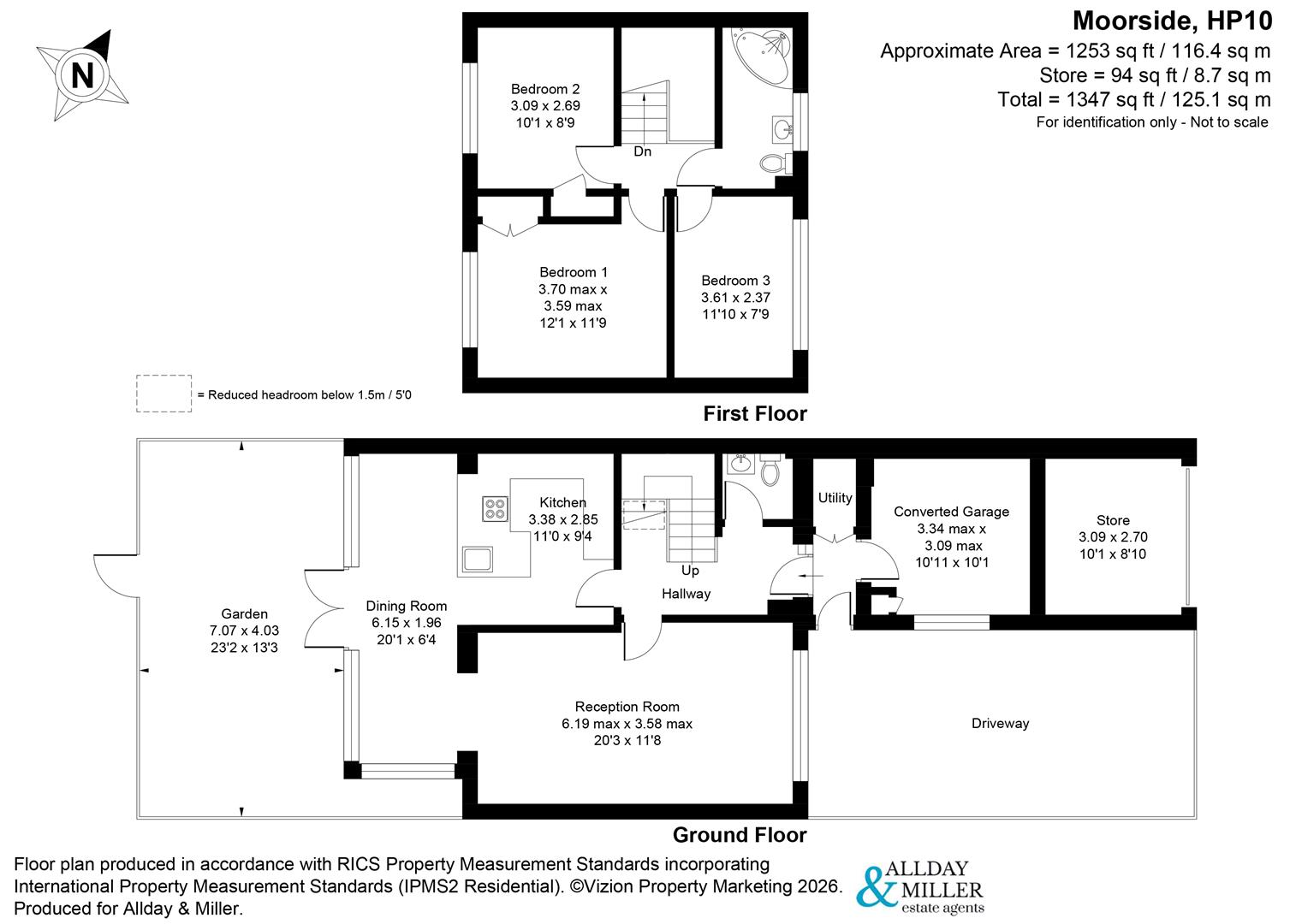 1, Moorside, High Wycombe floorplan