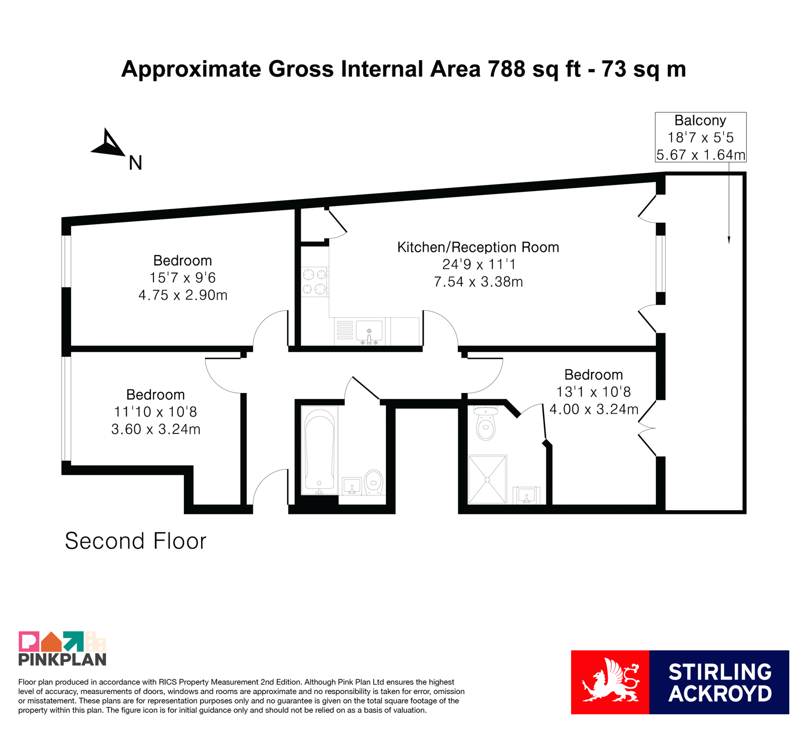 Flat 1, 2A, Forest Road, London floorplan