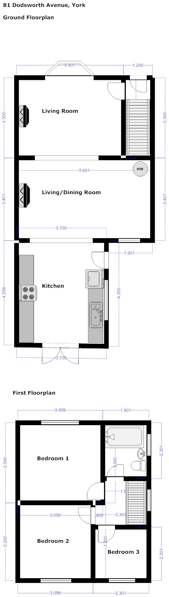 3 Bedrooms Terraced house to rent in Dodsworth Avenue, York YO31
