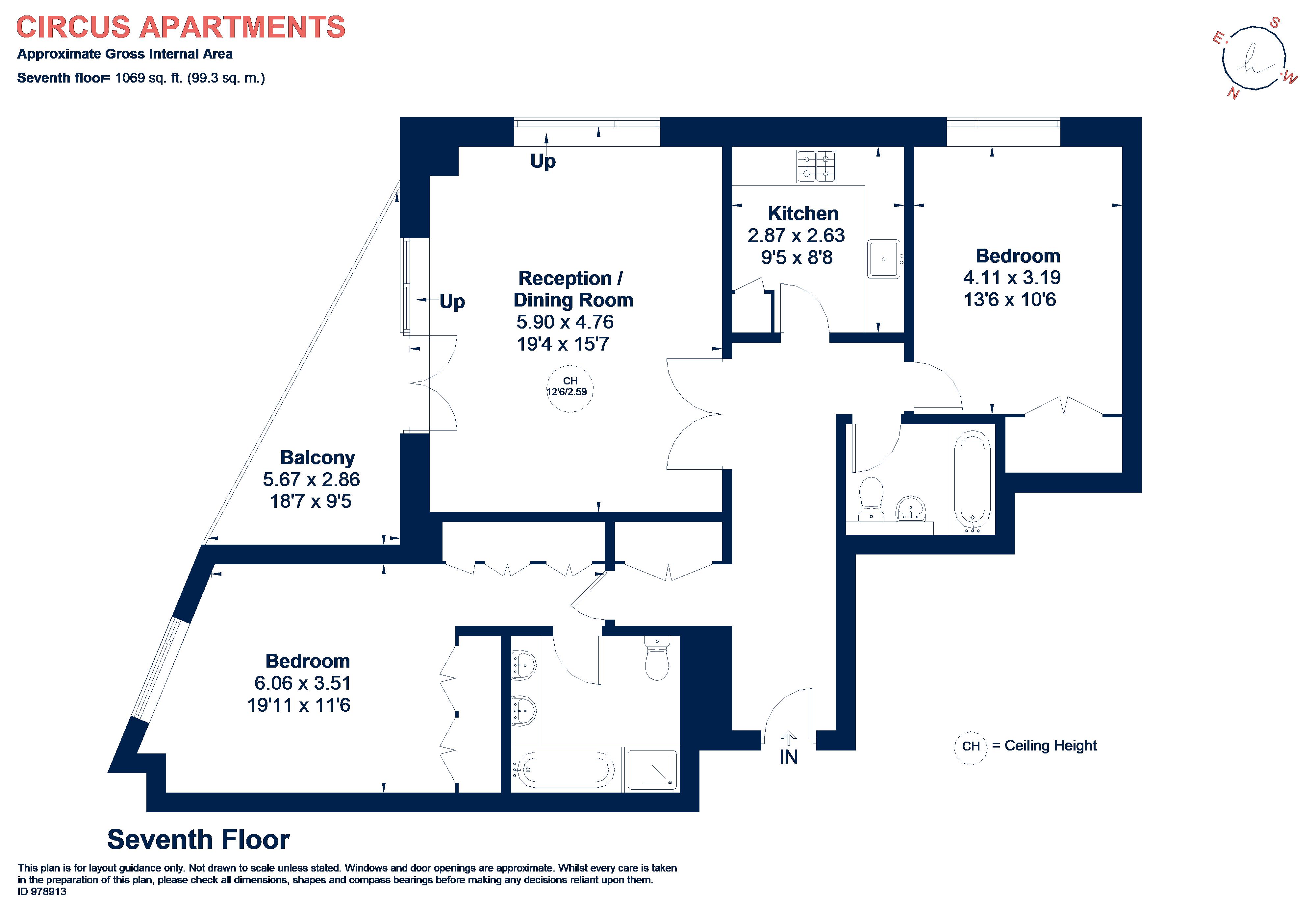 Westferry Circus, London floorplan