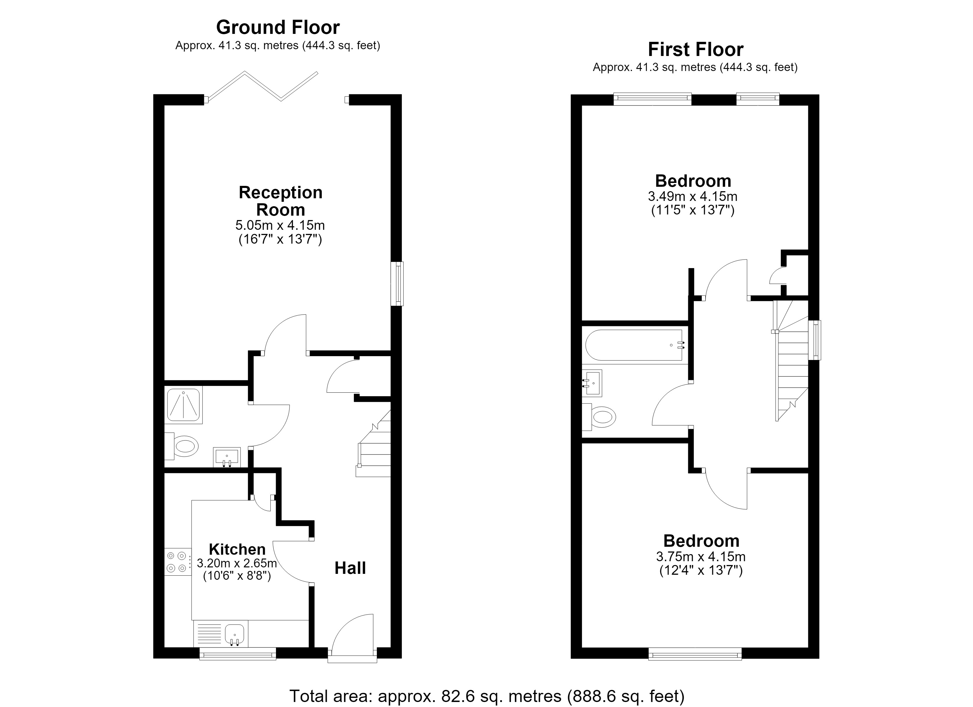 6, Trent Way , Worcester Park floorplan