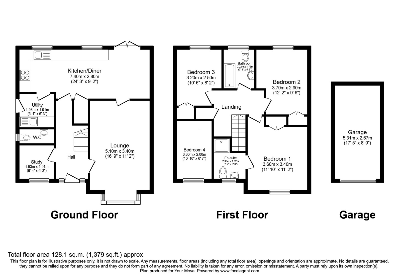 3, Parsons Close, Shropshire floorplan