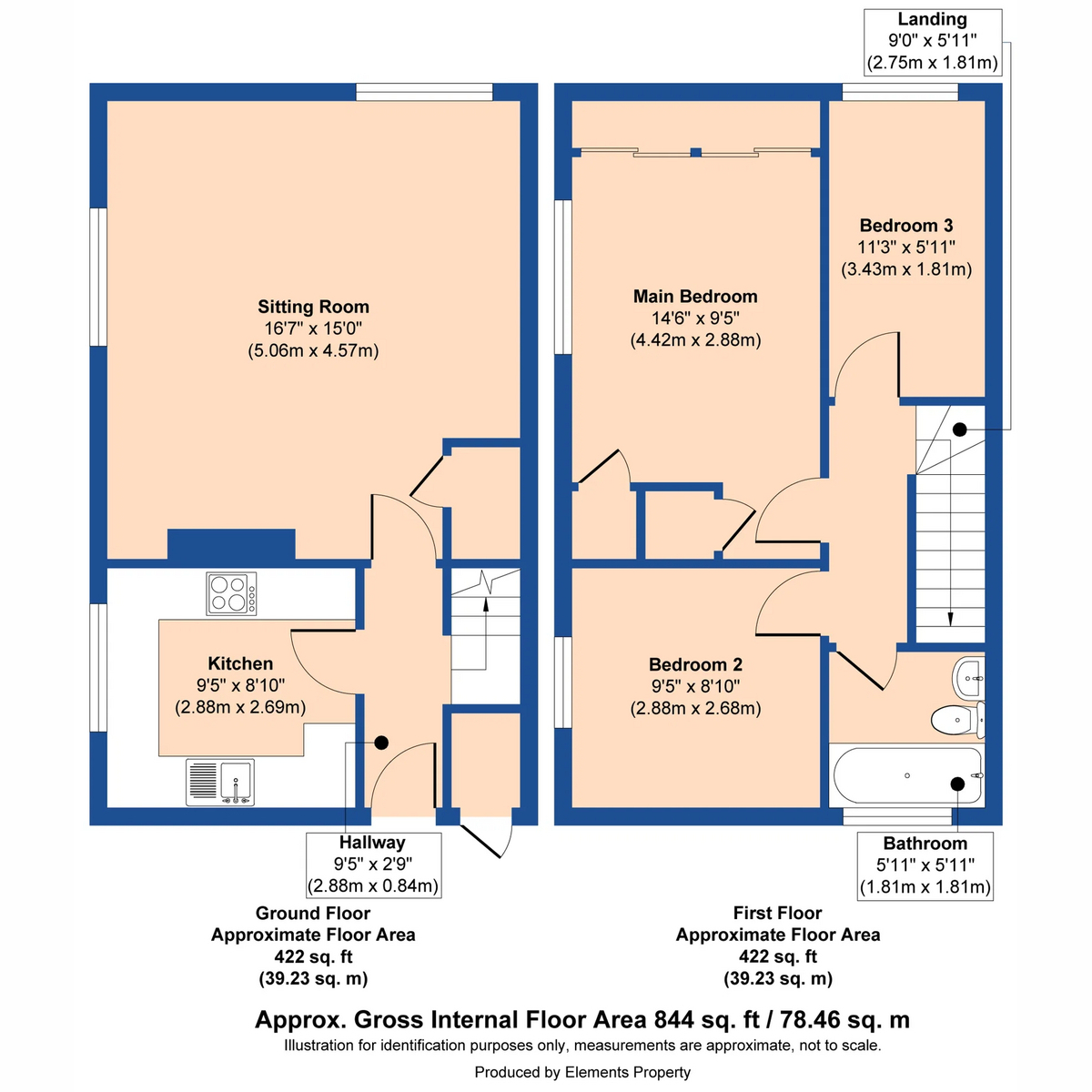 236, Northfields, Norwich floorplan