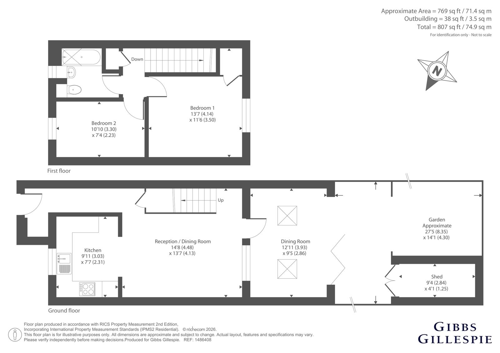 12, Tanglewood Close, Uxbridge floorplan