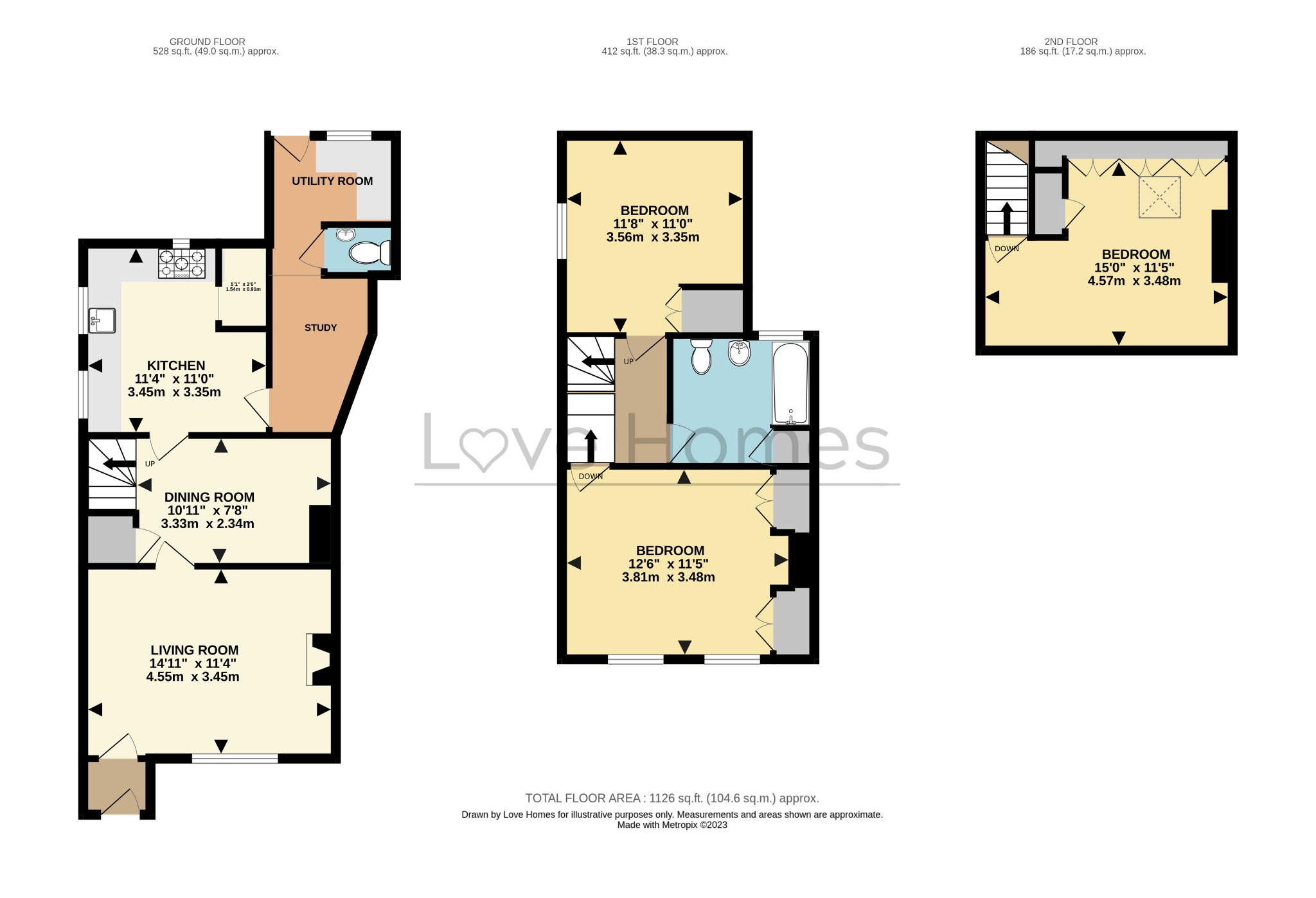 33, Mill Lane, Bedford floorplan