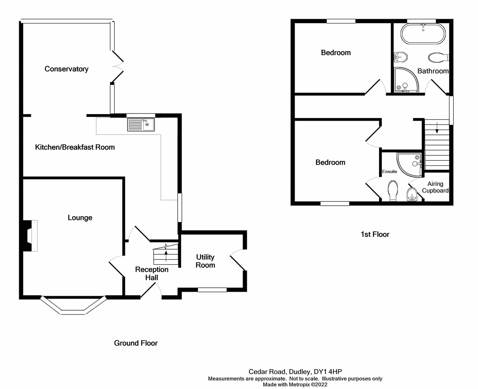 3, Cedar Road, Dudley floorplan