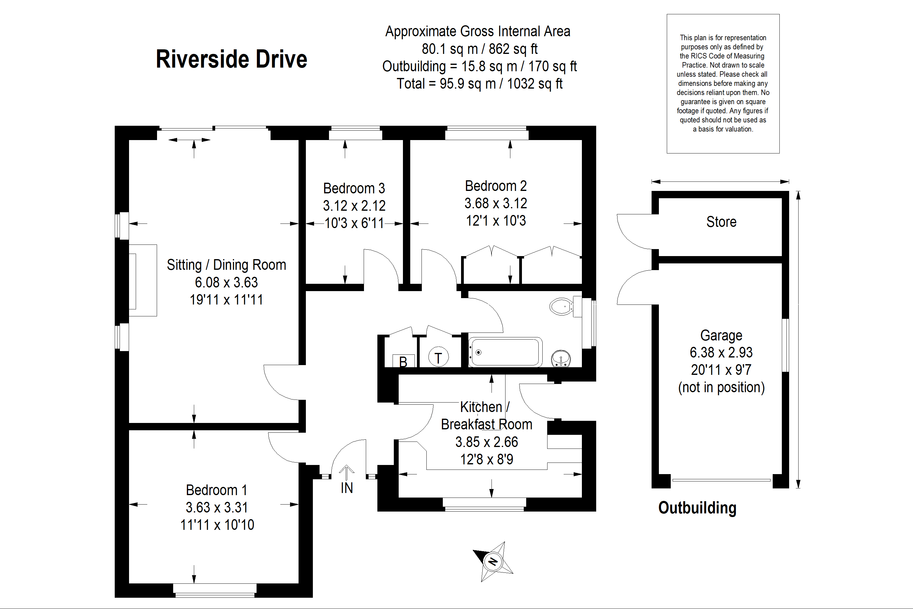 3 Bedrooms Detached bungalow for sale in Riverside Drive, Bramley, Guildford GU5