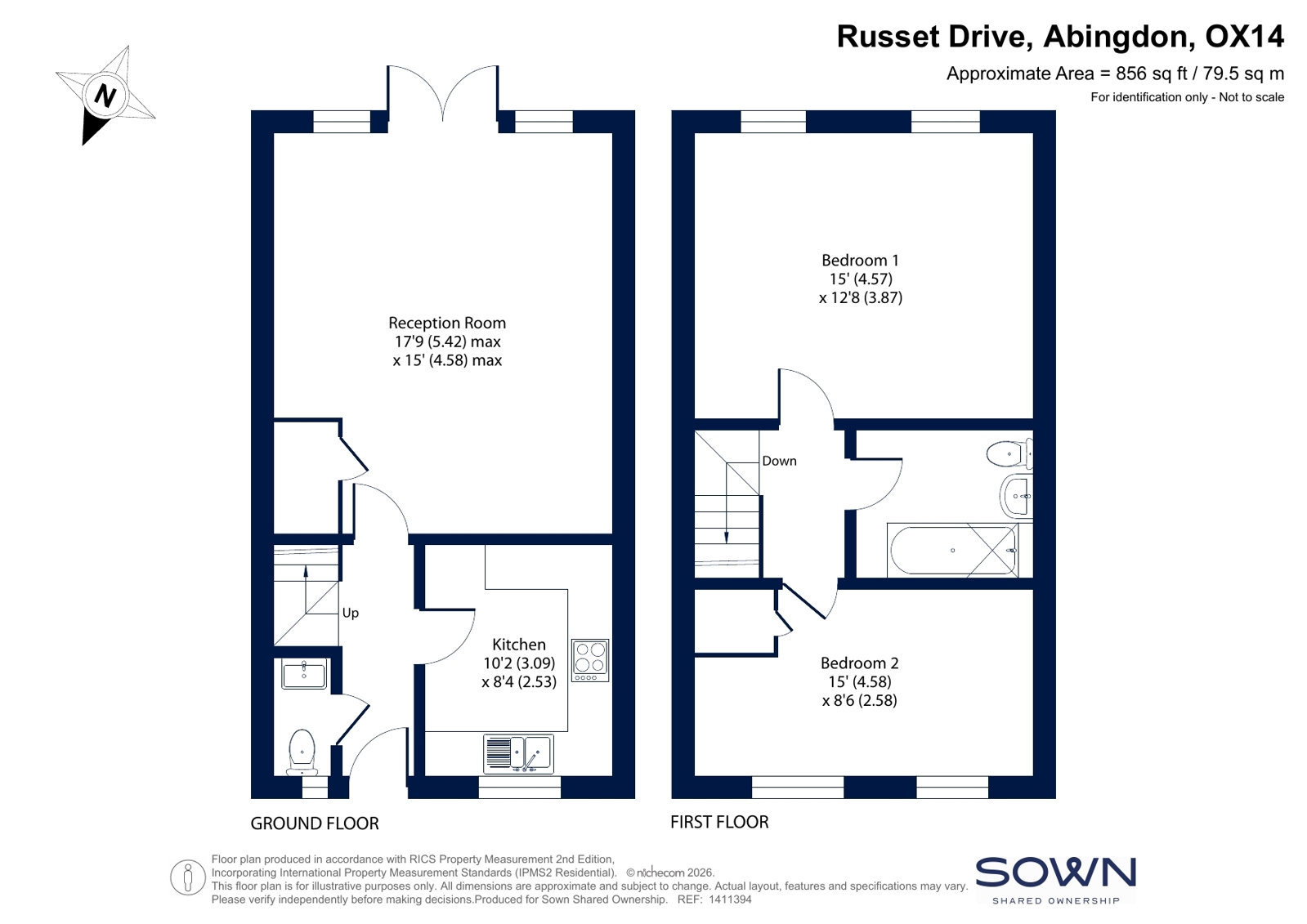 SNG RESALE OR, 12, Russet Drive, Abingdon floorplan
