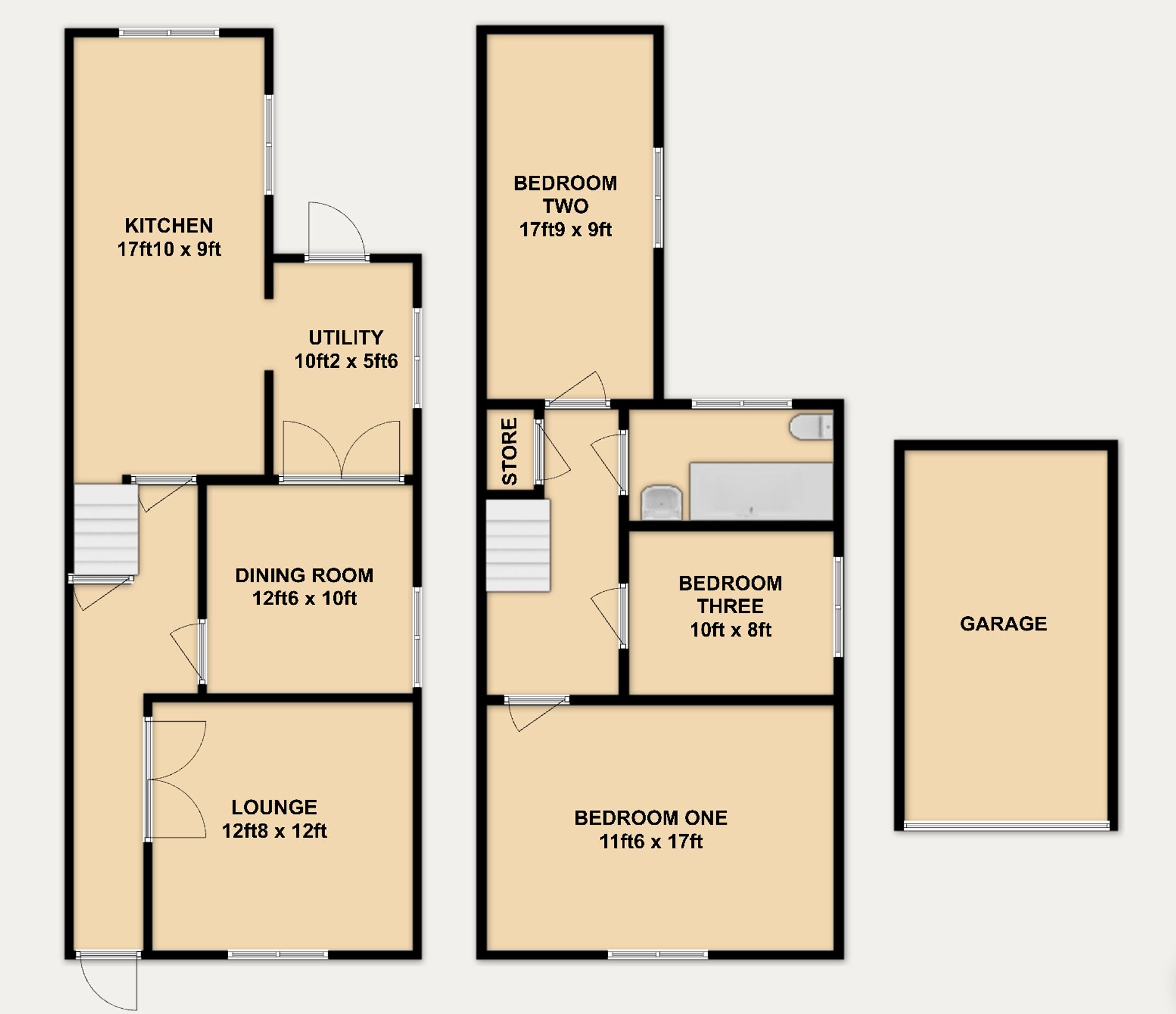 143 Church Street, Deeside floorplan