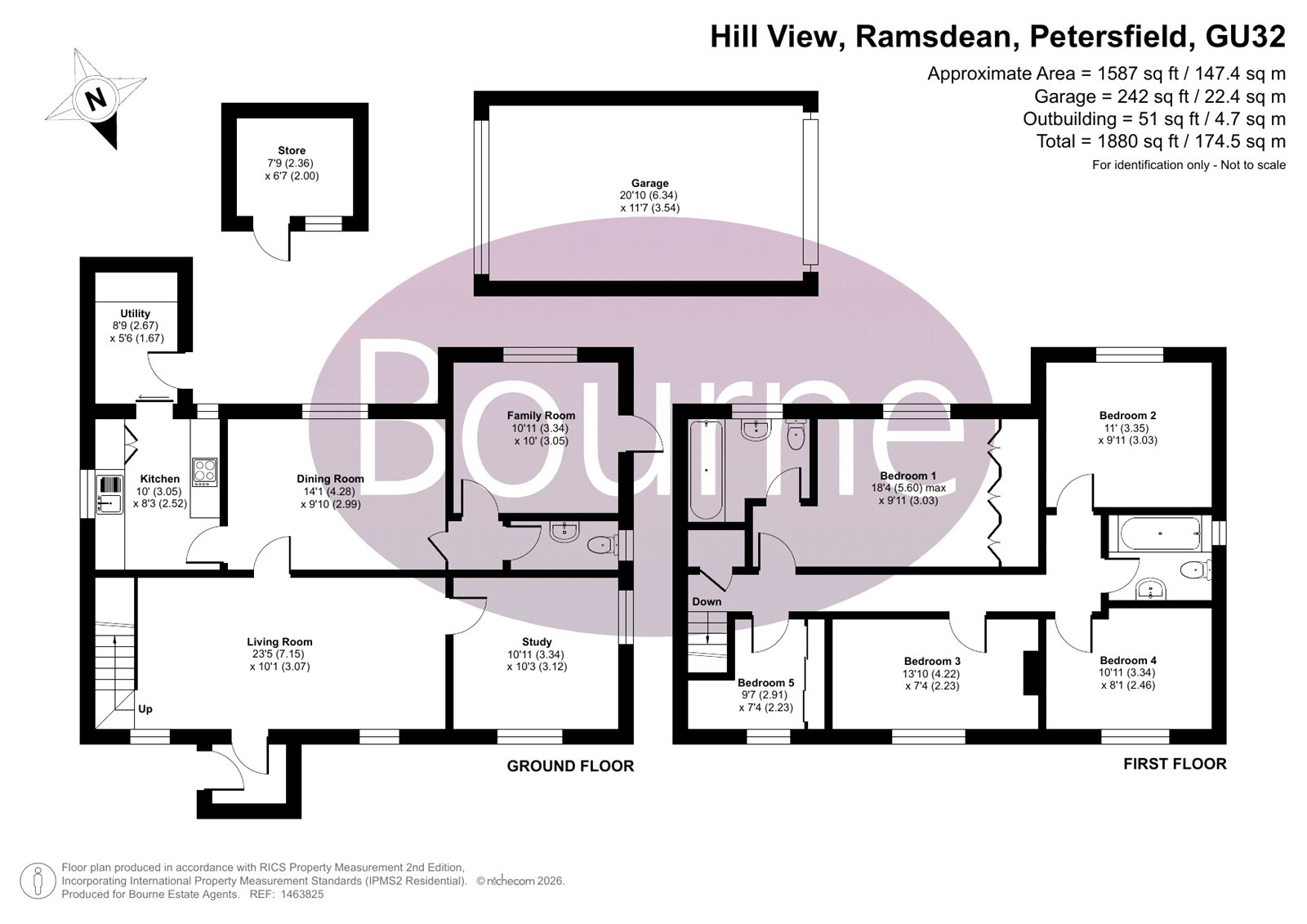 Hill View,, Ramsdean, Petersfield floorplan