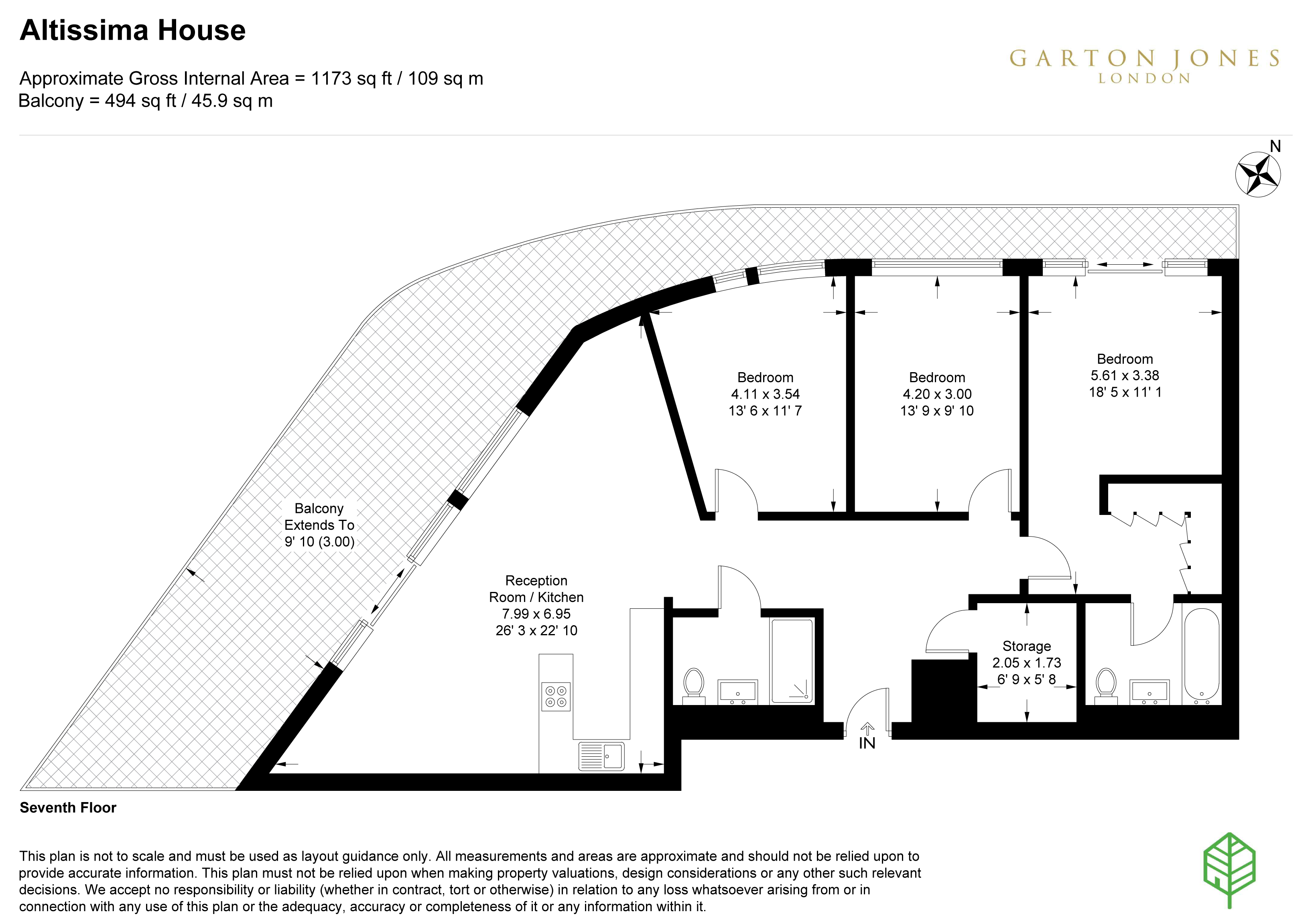 46, Altissima House, London floorplan