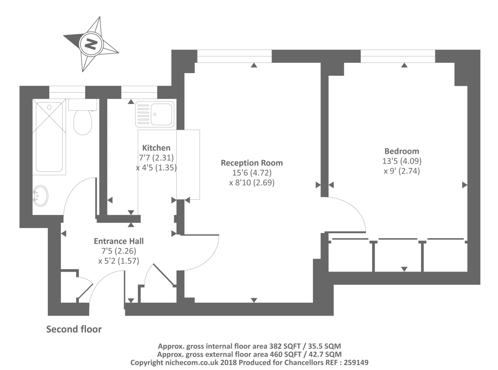 1 Bedrooms Flat to rent in Abbey Road, London NW8,